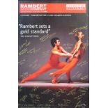 2005 SIGNED RAMBERT DANCE COMPANY BRISTOL HIPPODROME POSTER