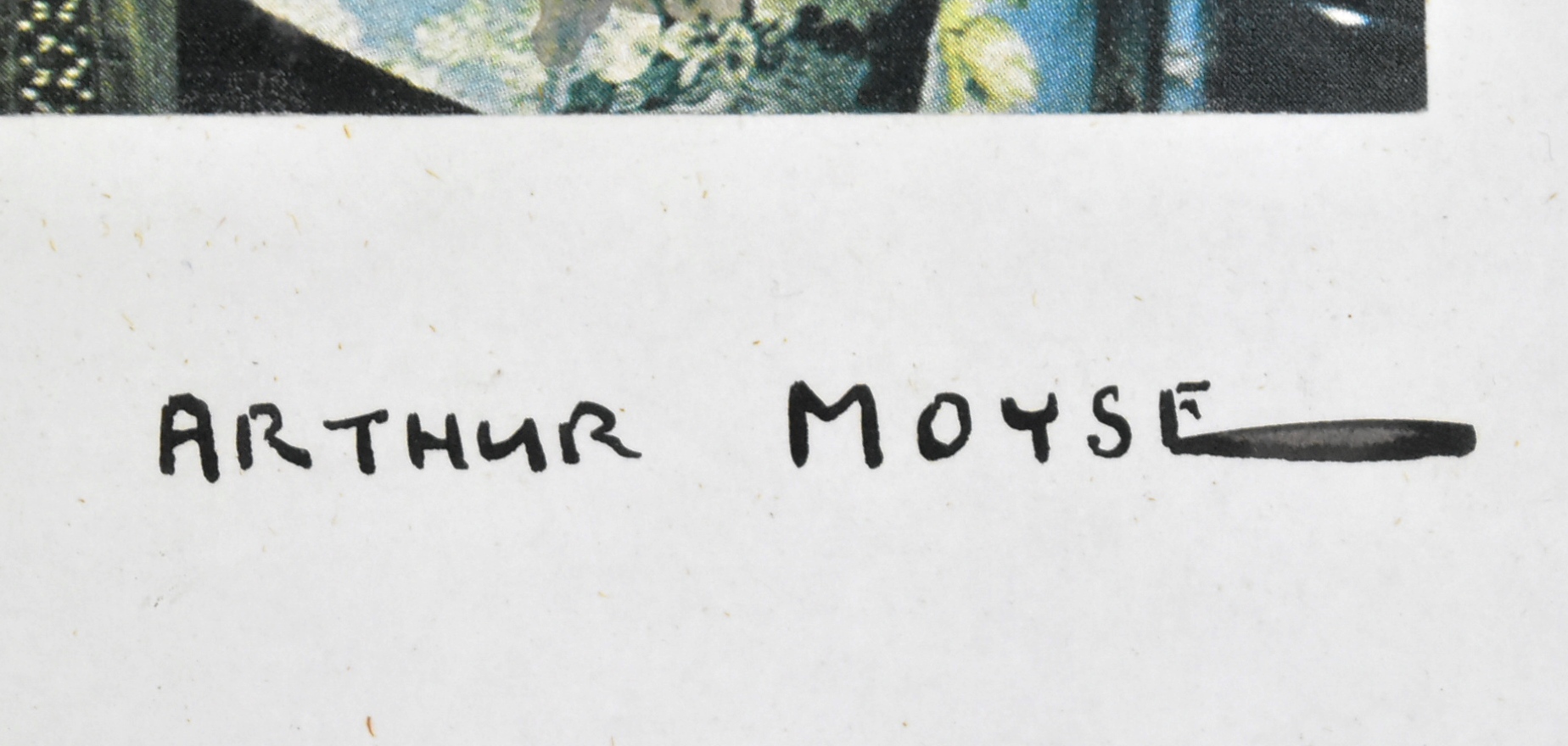 ARTHUR MOYSE SHOPPERS 1983 COLLAGE - SIGNED - Image 4 of 4