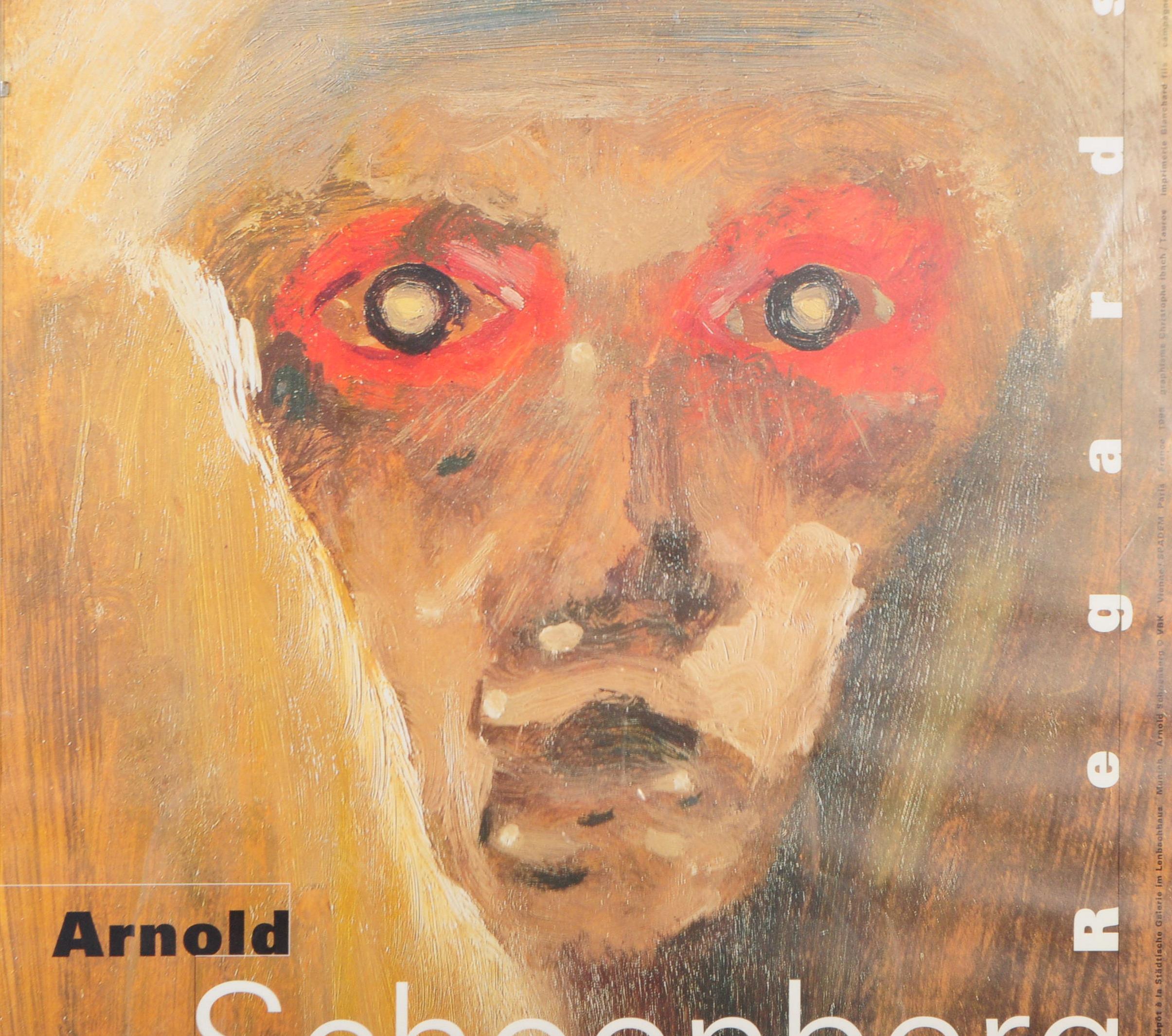 ARNOLD SCHOENBERG - REGARDS - EXHIBITION POSTER - 1995 - Image 4 of 8