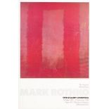 1980S MARK ROTHKO TATE LIVERPOOL GALLERY EXHIBITION POSTER