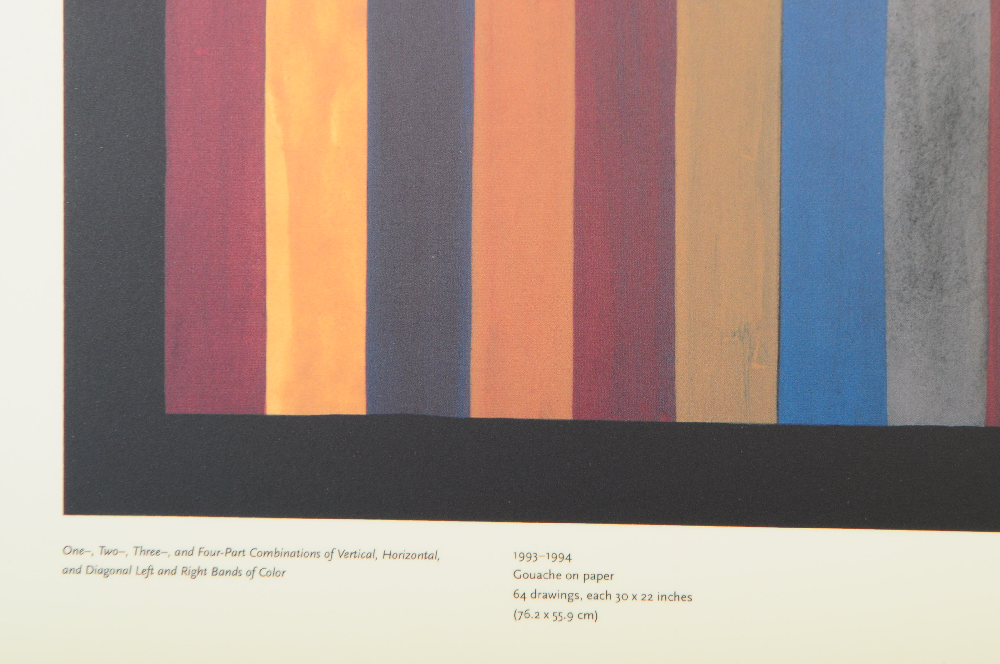 SOL LEWITT PRINT ON BOARD EXHIBITION POSTER - Image 4 of 7