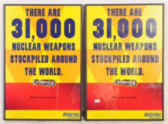 TWO ANTINUCLEAR BULLETIN OF ATOMIC SCIENTISTS POSTERS
