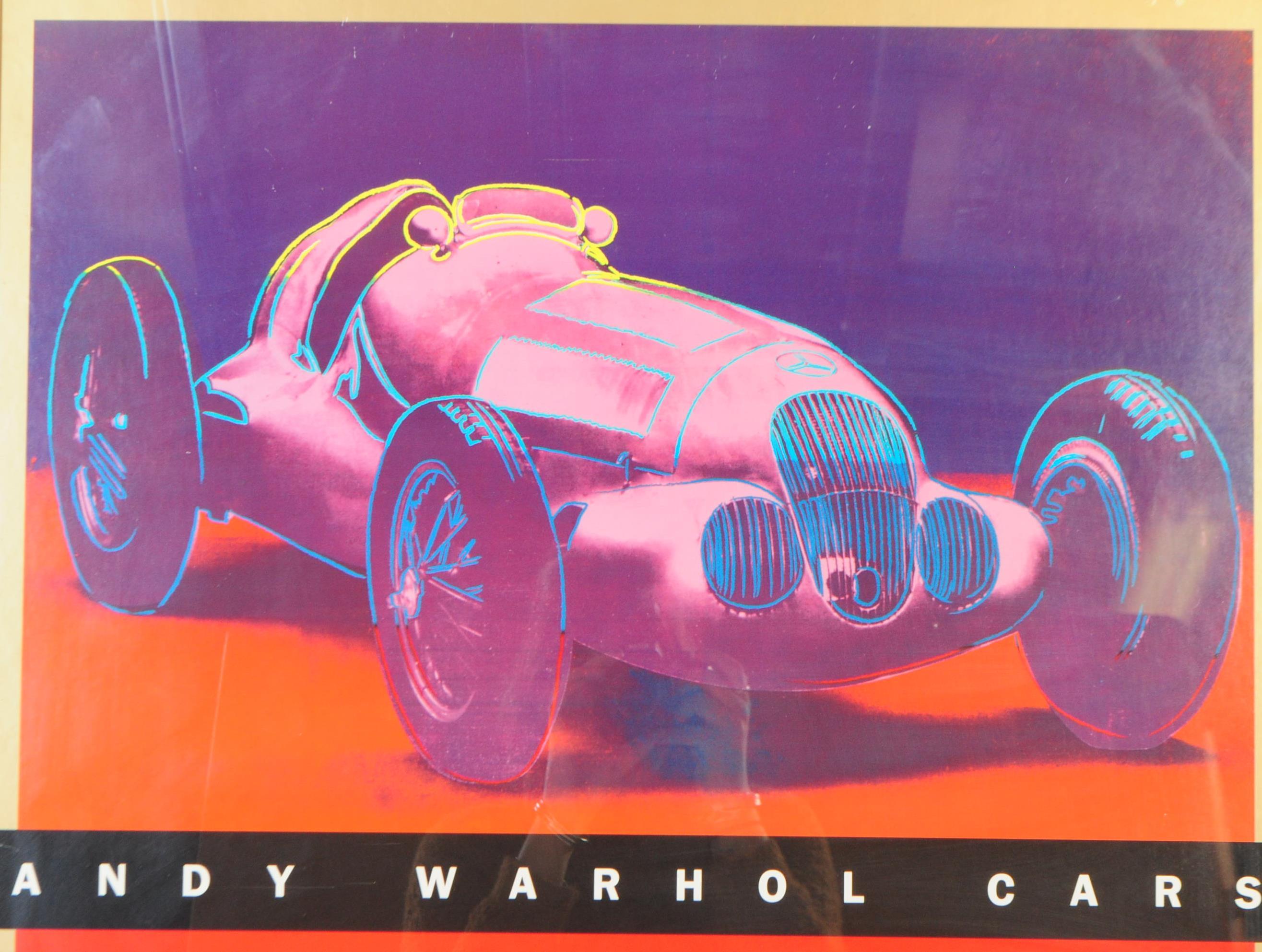 ANDY WARHOL CARS 1988 GUGGENHEIM EXHIBITION POSTER - Image 3 of 6