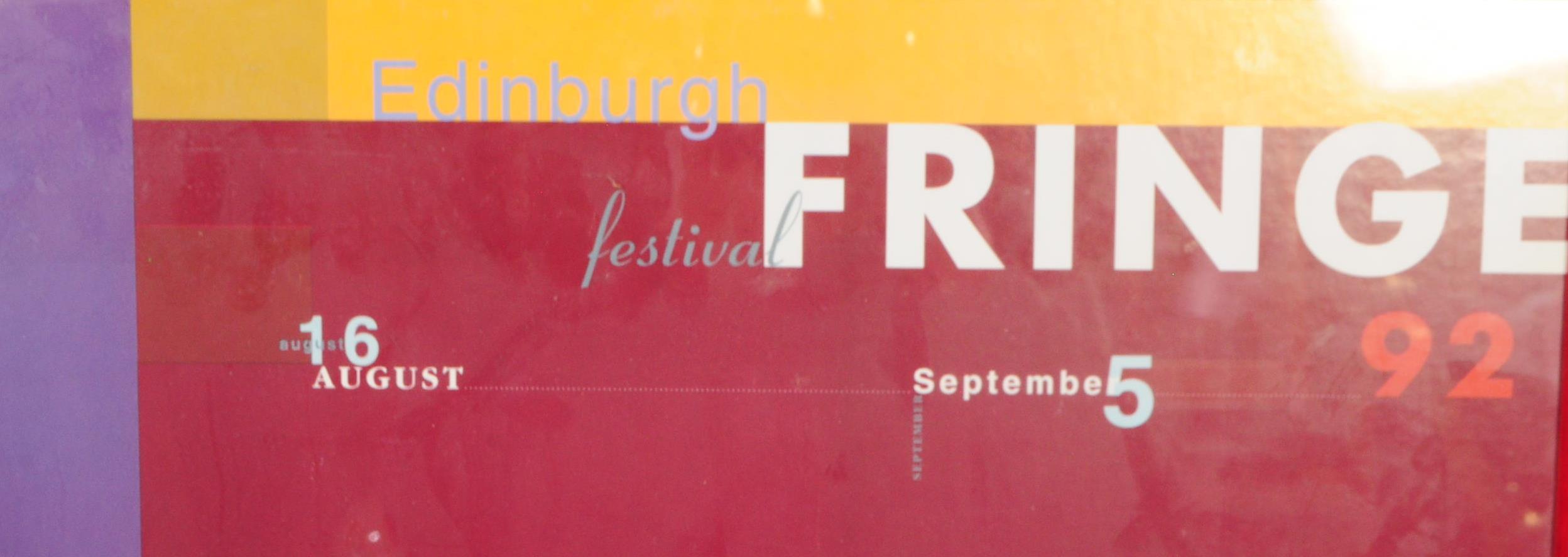 TWO EDINBURGH FRINGE FESTIVAL 1992 & 1993 EXHIBITION POSTERS - Image 4 of 11