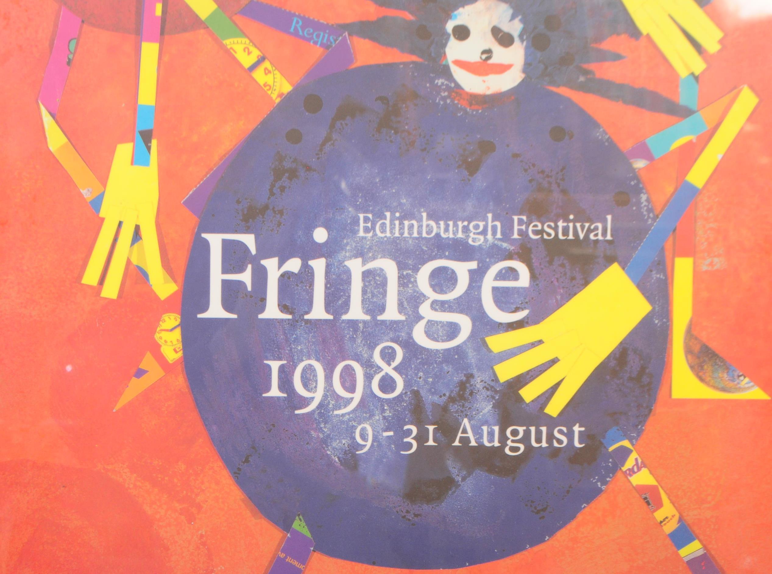THREE EDINBURGH FRINGE FESTIVAL POSTERS - 1997, 1998, 1999 - Image 11 of 12