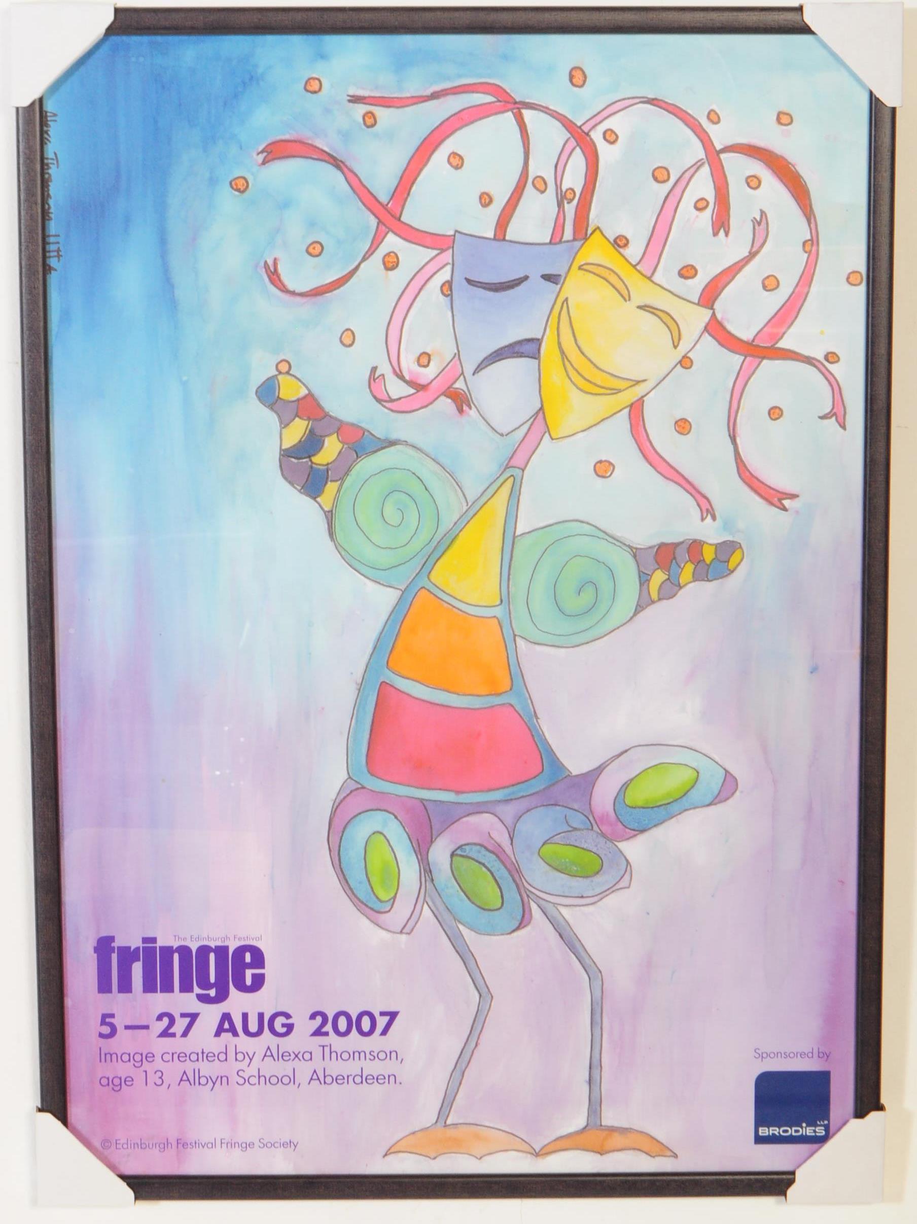 FOUR EDINBURGH FRINGE FESTIVAL POSTERS - 2006, 2007, 2008 & 2009 - Image 6 of 20