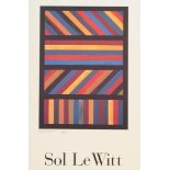 SOL LEWITT PRINT ON BOARD EXHIBITION POSTER