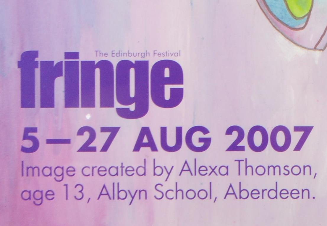 FOUR EDINBURGH FRINGE FESTIVAL POSTERS - 2006, 2007, 2008 & 2009 - Image 8 of 20