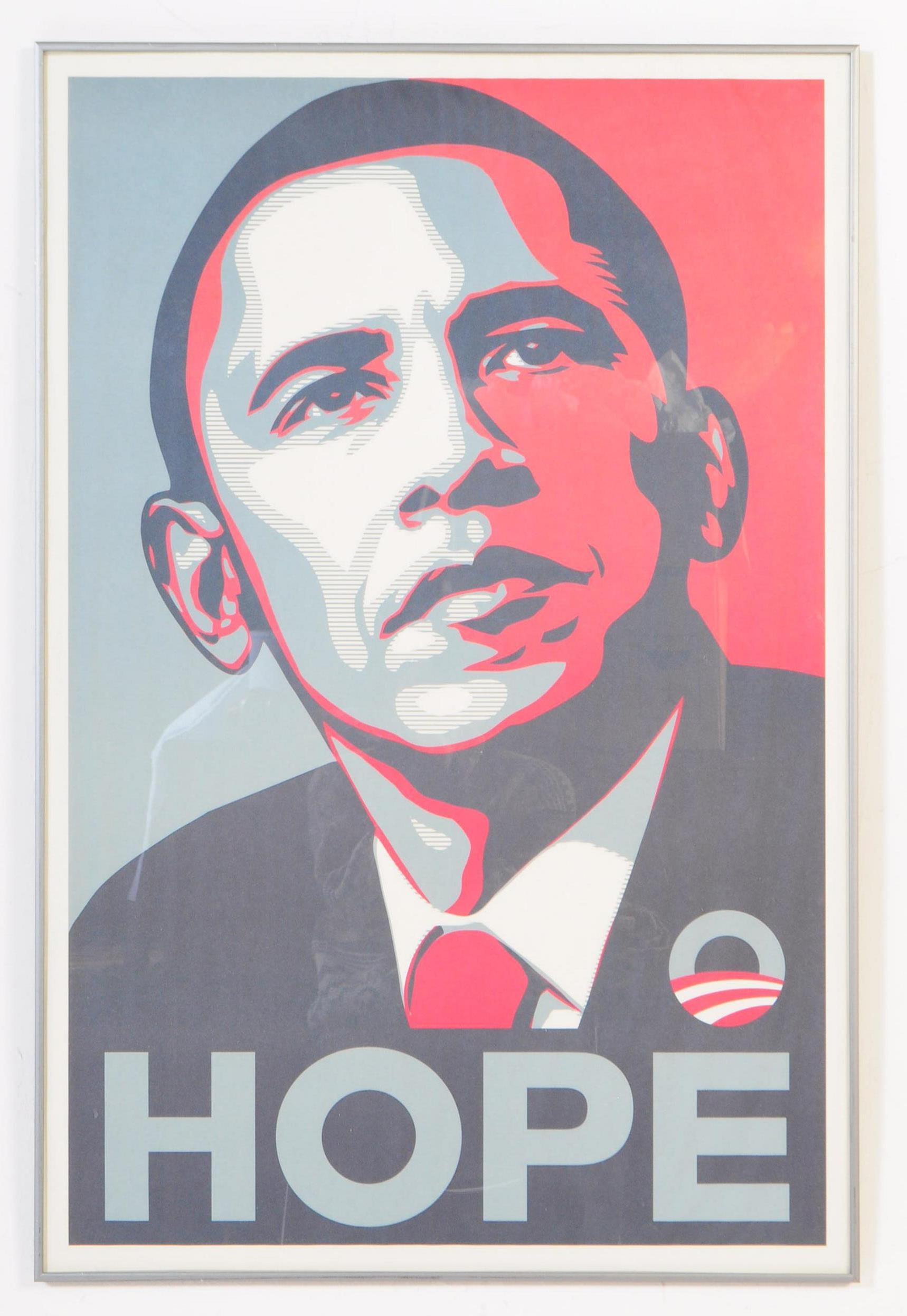 ORIGINAL SHEPARD FAIREY OBAMA HOPE CAMPAIGN POSTER - Image 2 of 5