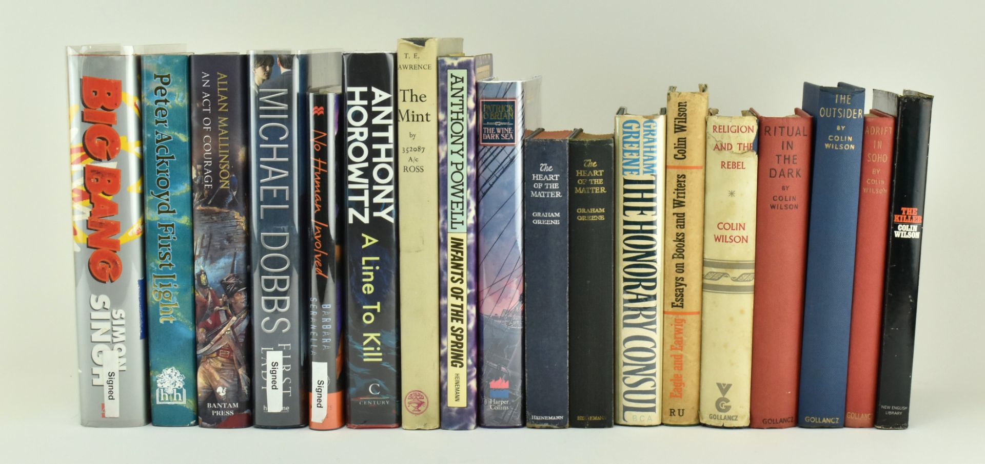MODERN FIRST EDITIONS. COLLECTION OF BOOKS INCL. SIGNED BOOKS