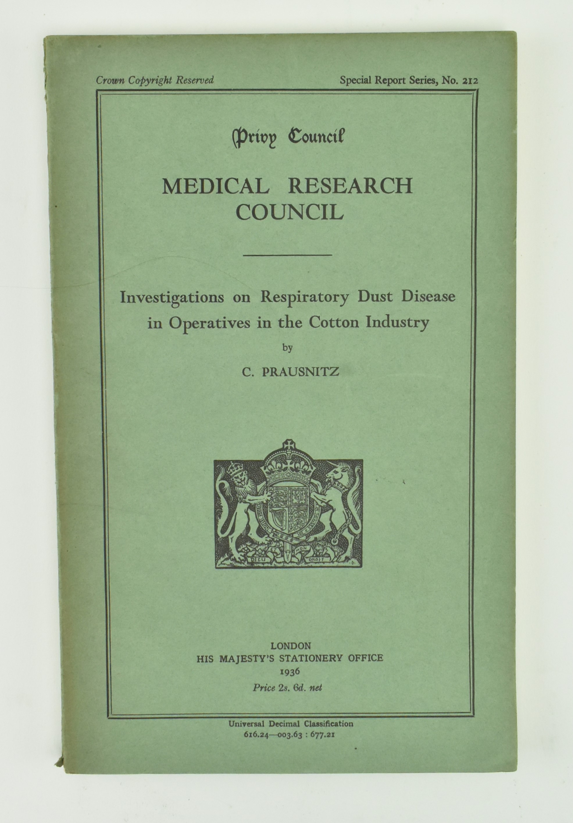 COLLECTION OF 8 INTER & POST WAR MEDICAL RESEARCH REPORTS - Bild 12 aus 14