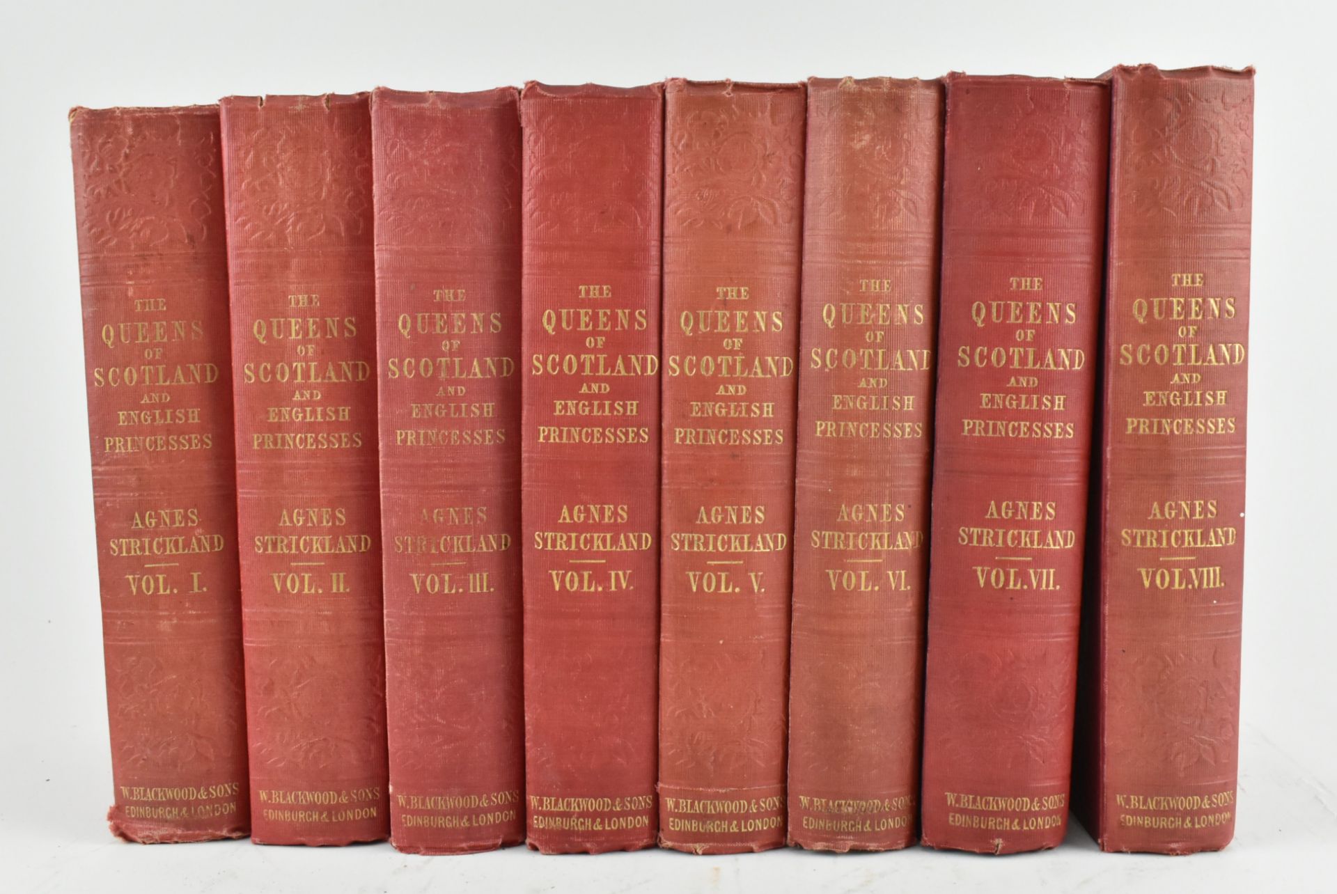 STRICKLAND, AGNES. THE QUEENS OF SCOTLAND IN EIGHT VOLUMES - Image 2 of 10