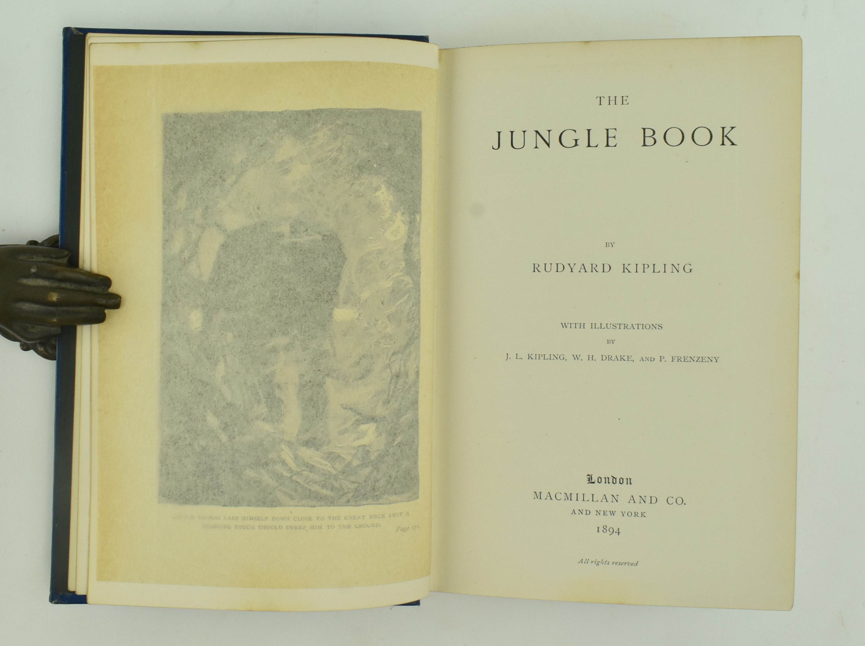 KIPLING, RUDYARD. THE JUNGLE BOOK FIRST ED, SECOND IMPRESSION - Bild 3 aus 8