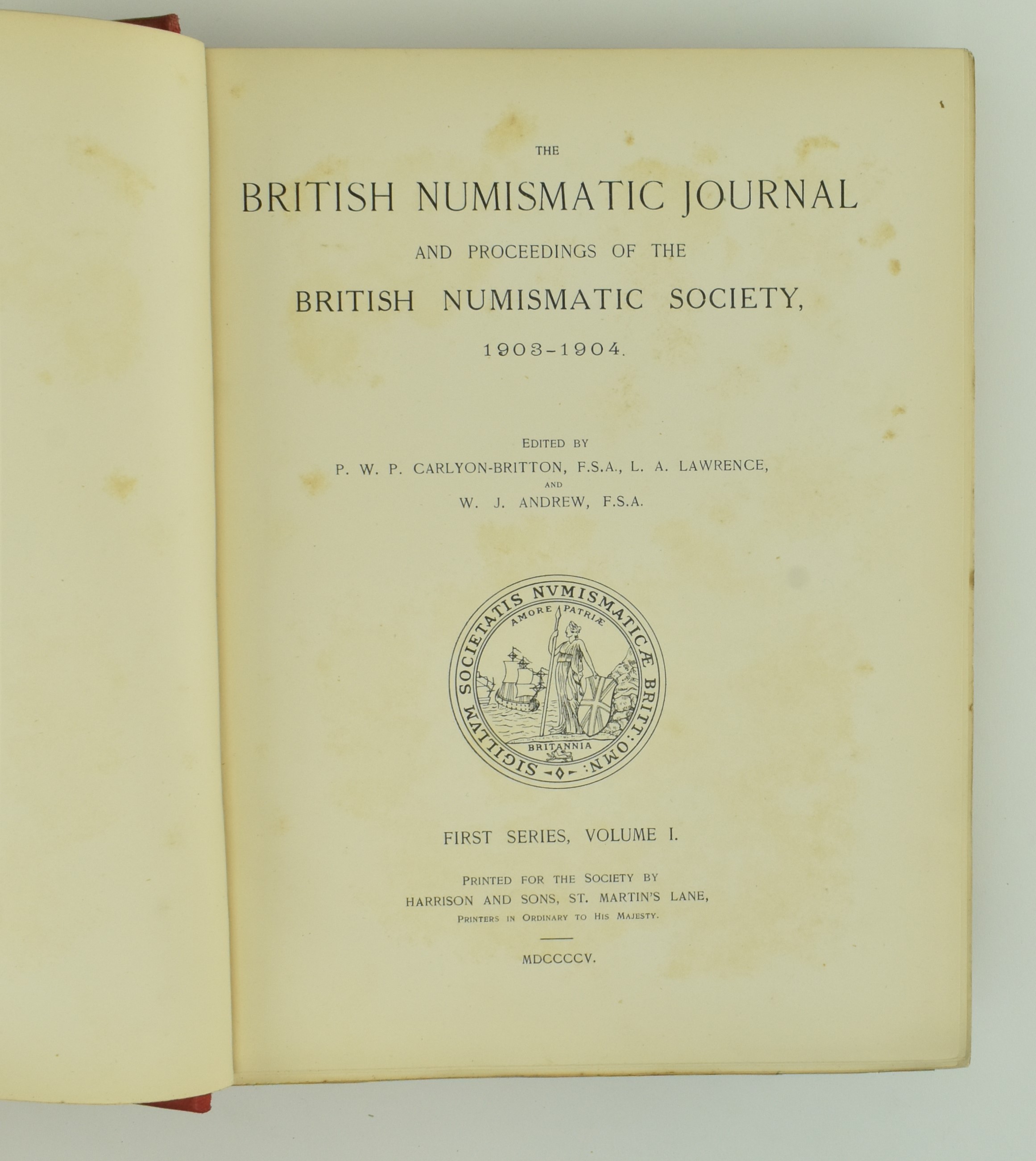 1905 THE BRITISH NUMISMATIC JOURNAL FIRST SERIES VOL I & II - Bild 3 aus 8