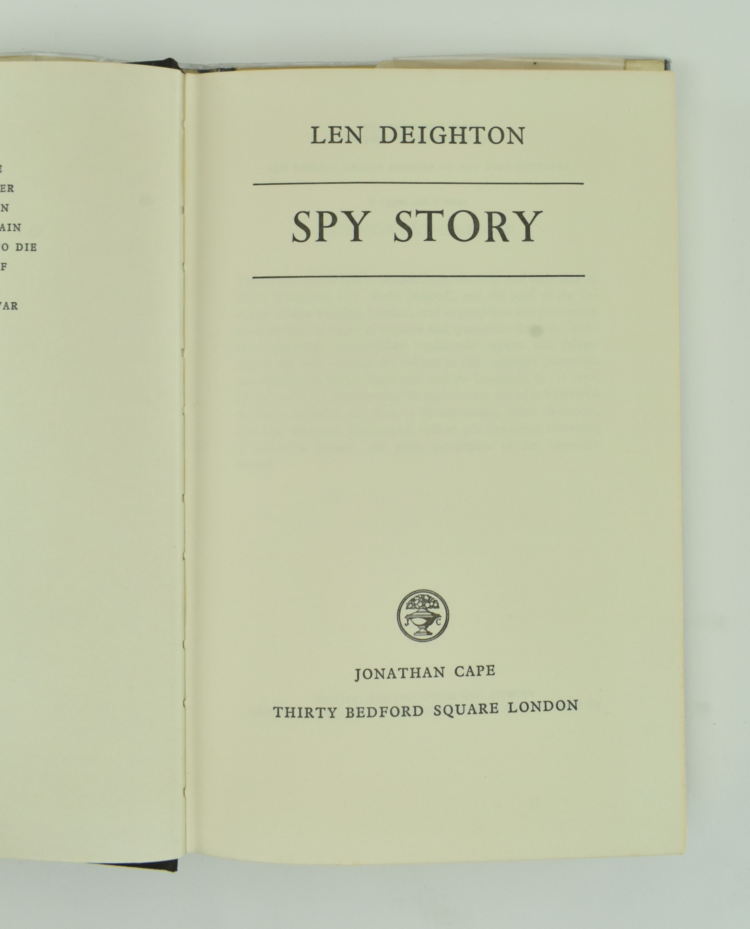 DEIGHTON, LEN. COLLECTION OF FIVE CRIME MODERN FIRST EDITIONS - Image 3 of 13