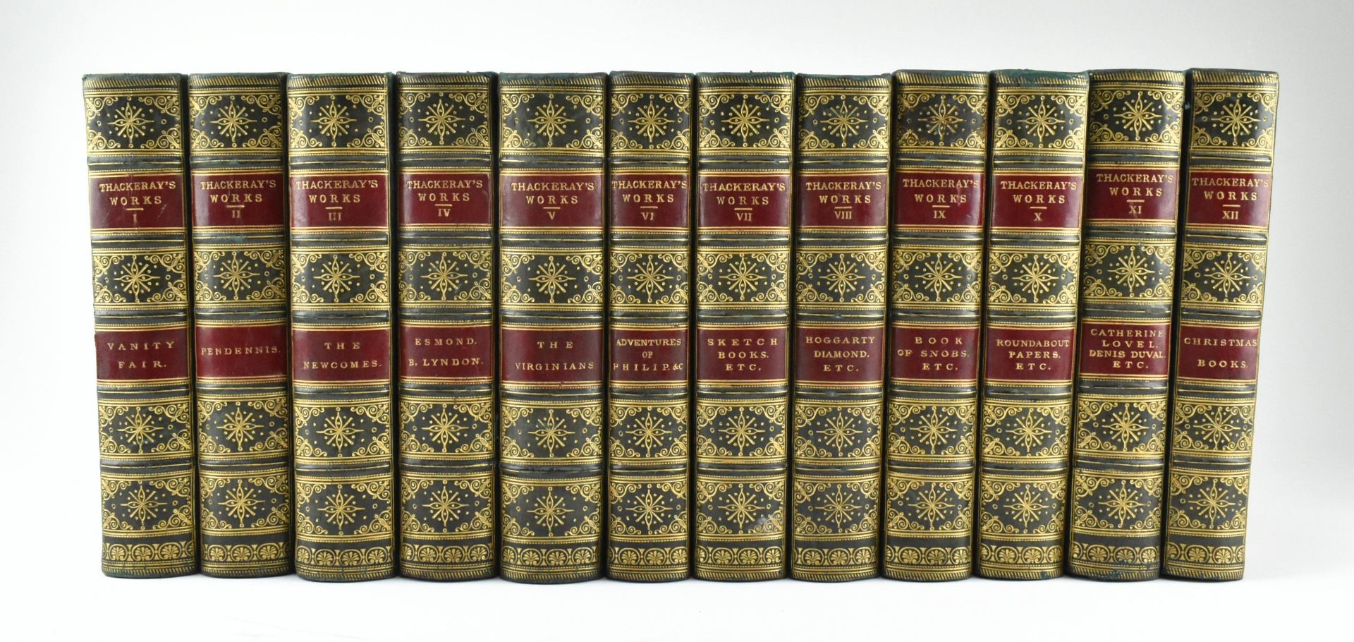 THACKERAY, WILLIAM MAKEPEACE. 1878-79 IN TWELVE VOLUMES