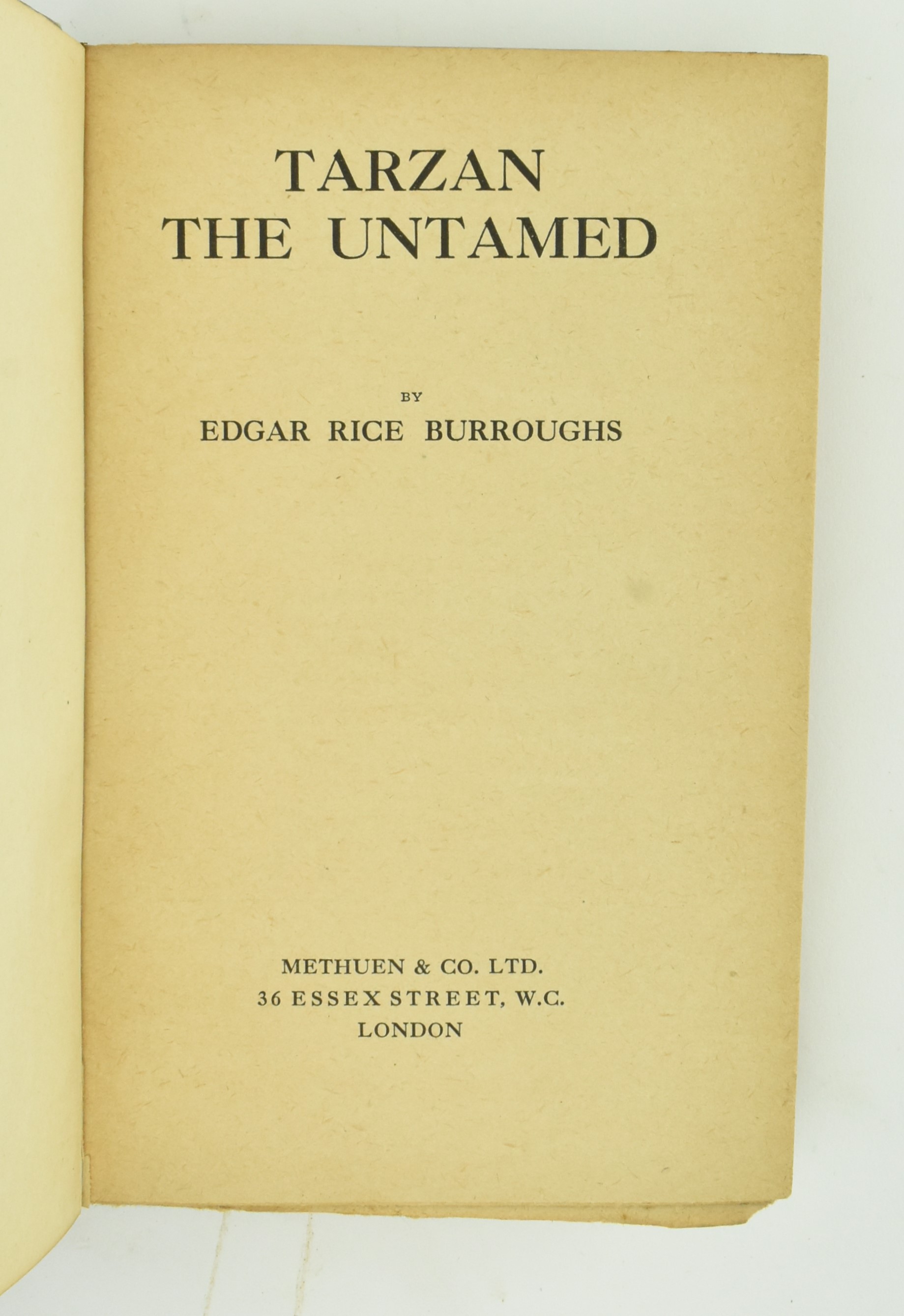 BURROUGHS, EDGAR RICE. 1920 TARZAN THE UNTAMED FIRST ENG ED - Bild 2 aus 6