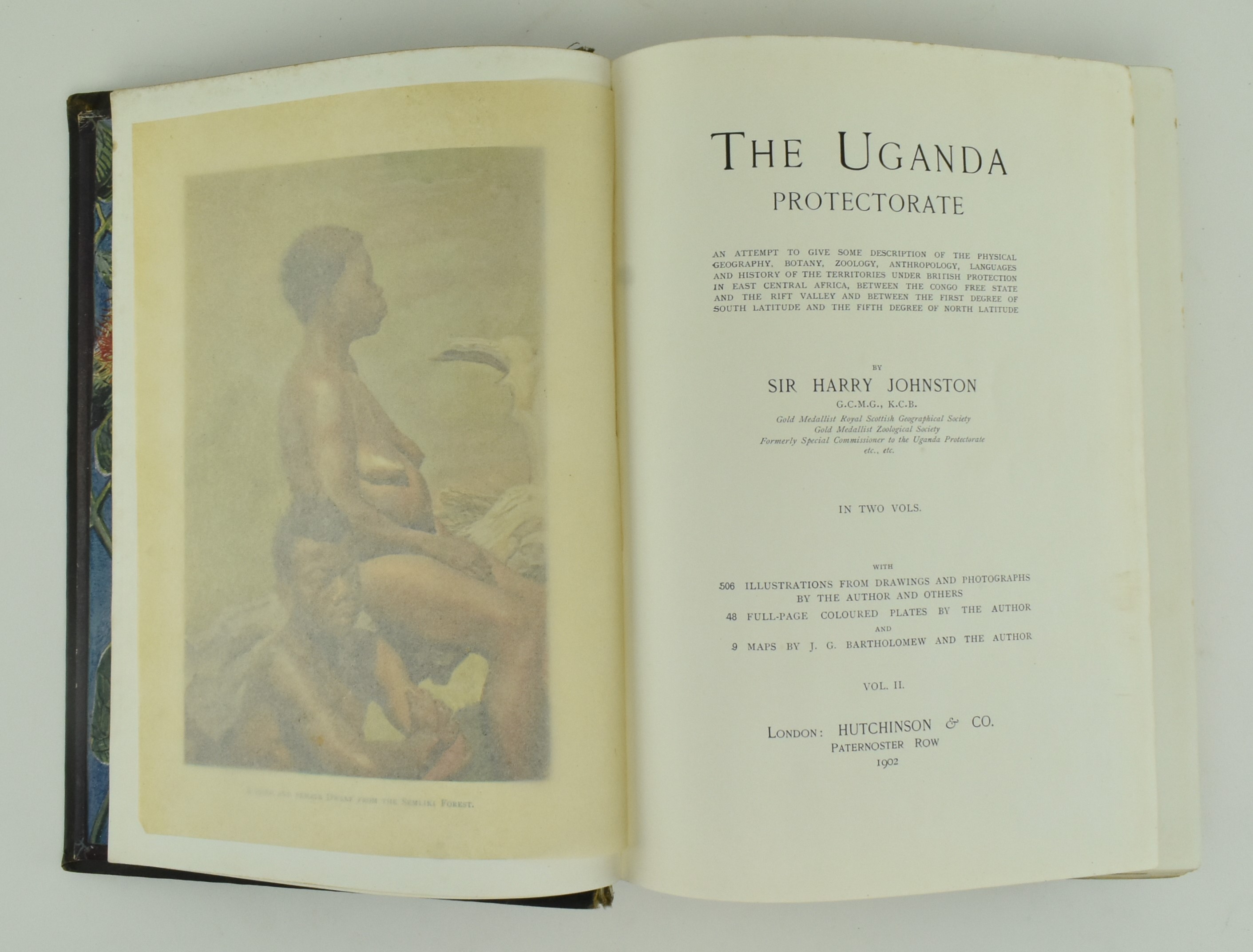 JOHNSTON, SIR HARRY. 1902 THE UGANDA PROTECTORATE IN 2 VOLS - Image 6 of 8