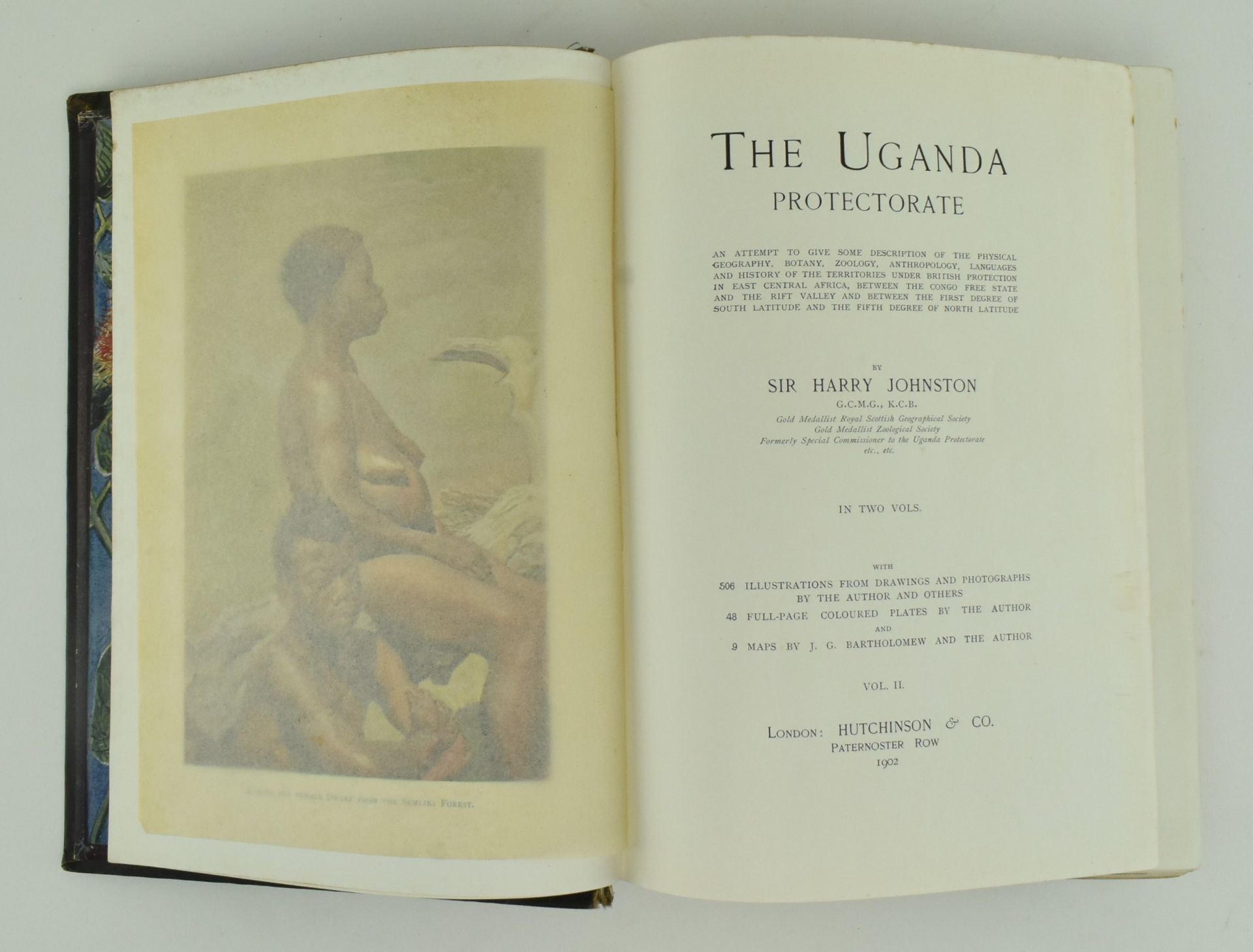 JOHNSTON, SIR HARRY. 1902 THE UGANDA PROTECTORATE IN 2 VOLS - Image 6 of 8