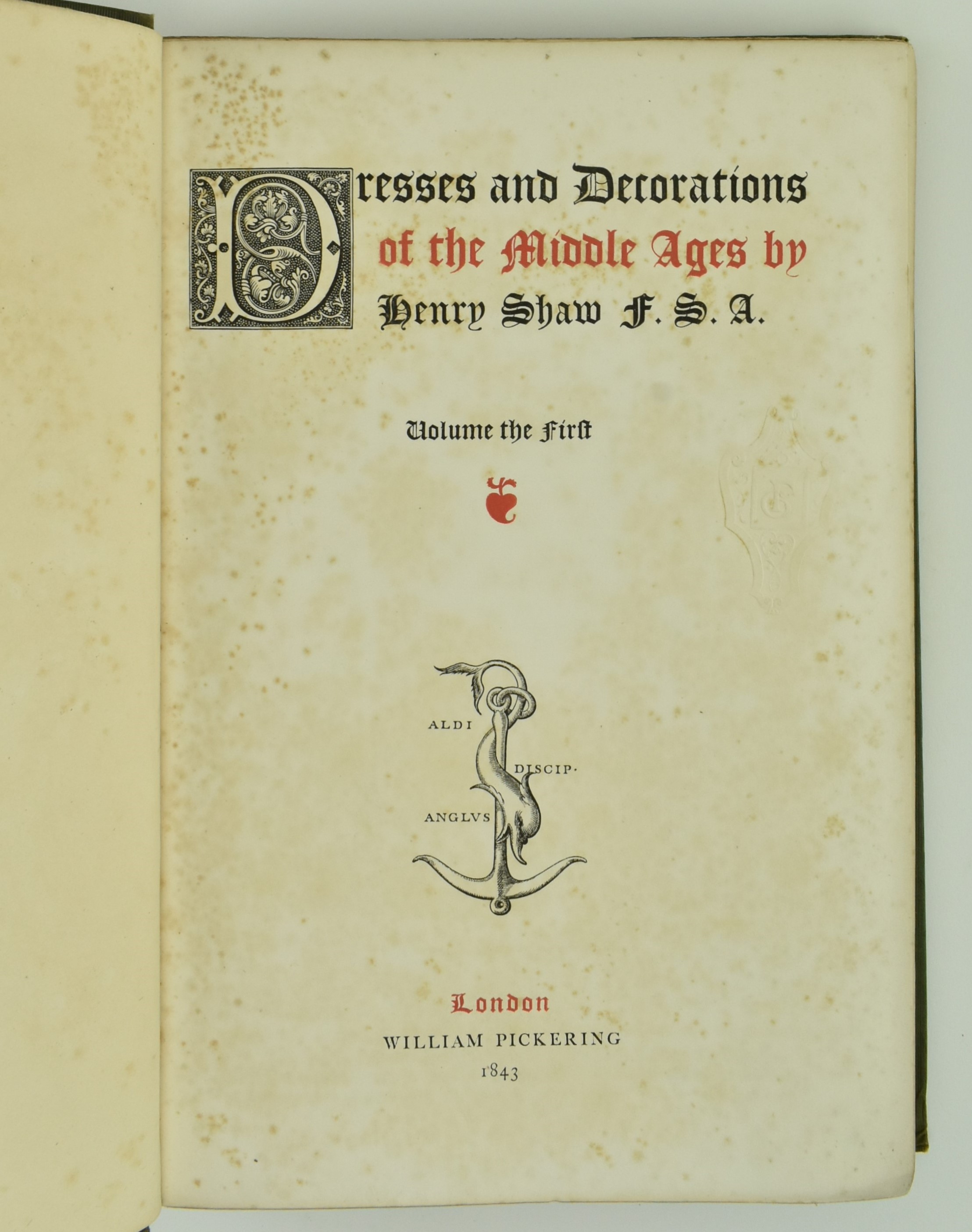 1843 DRESSES AND DECORATIONS OF THE MIDDLE AGES, 2 VOLUMES - Bild 4 aus 11