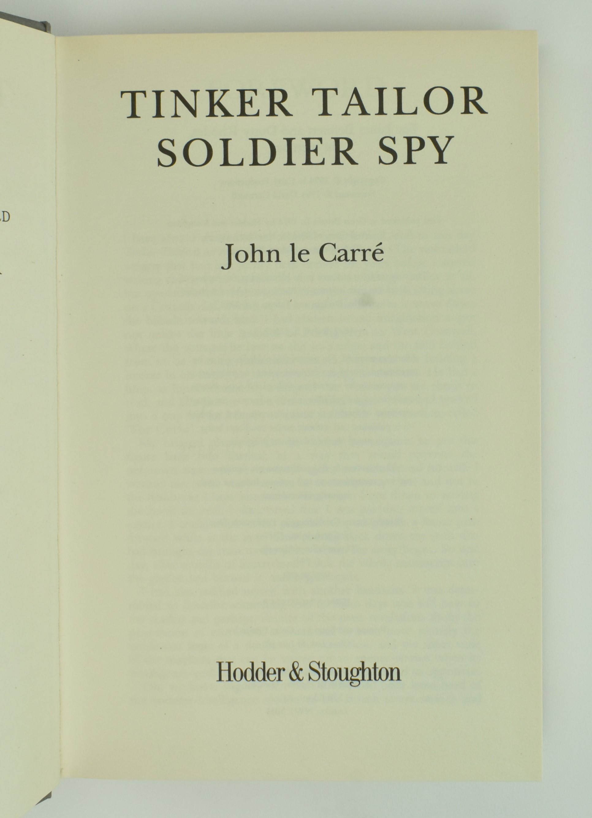 LE CARRE, JOHN. COLLECTION OF TWELVE MODERN FIRST EDITIONS - Image 5 of 12