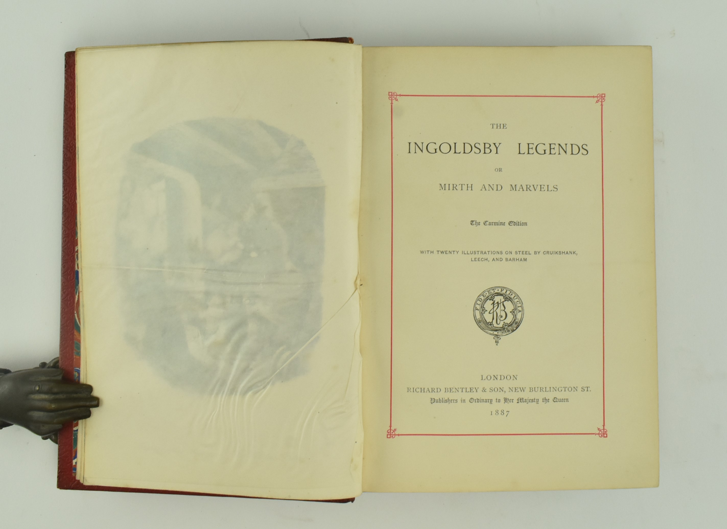 BINDINGS. COLLECTION OF VICTORIAN & LATER GILT LEATHER BINDINGS - Image 5 of 9