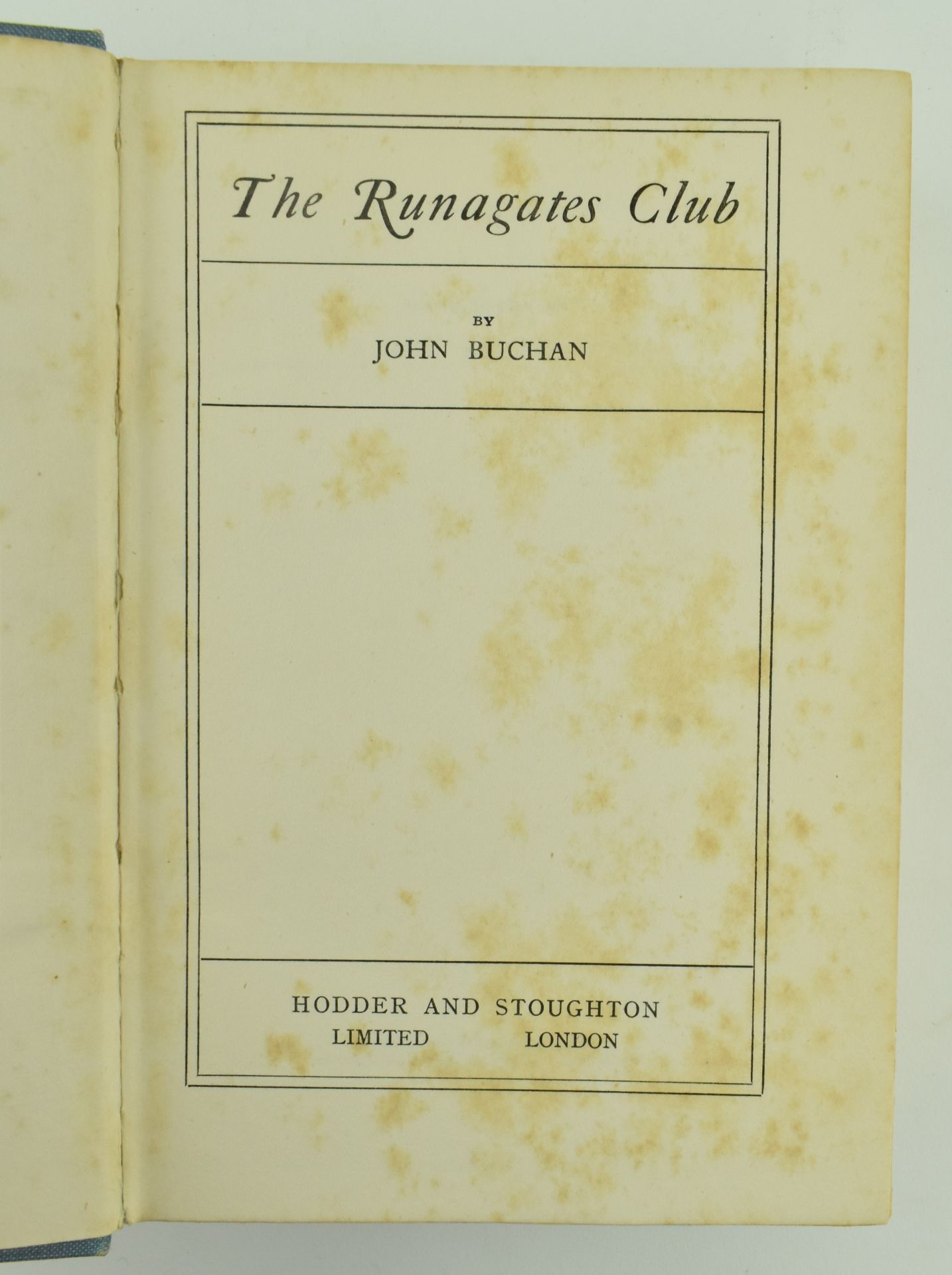 BUCHAN, JOHN. COLLECTION OF THREE FIRST EDITION BOOKS - Bild 6 aus 12