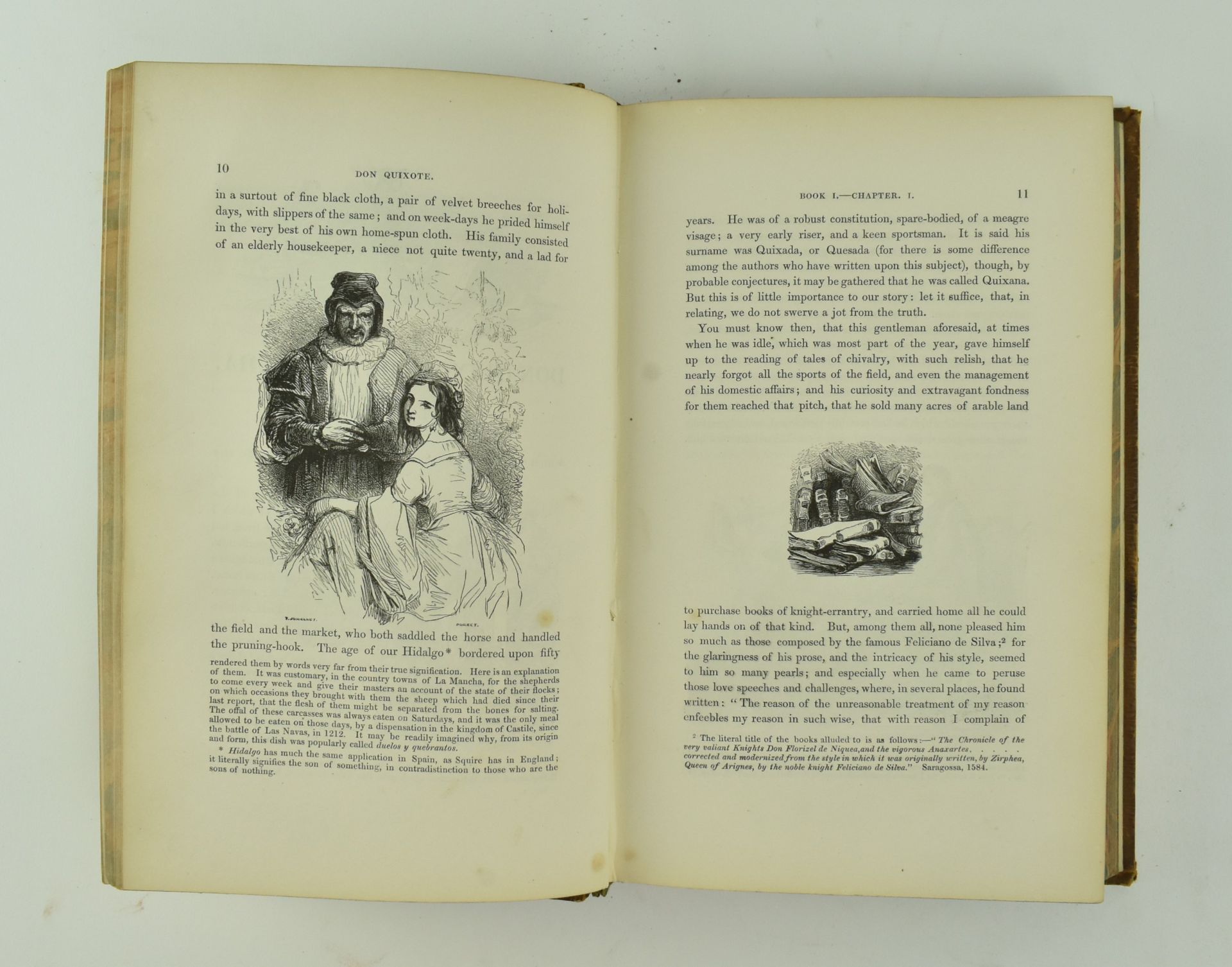 BINDINGS. 1837 DON QUIXOTE DE LA MANCHA IN THREE VOLUMES - Bild 5 aus 9