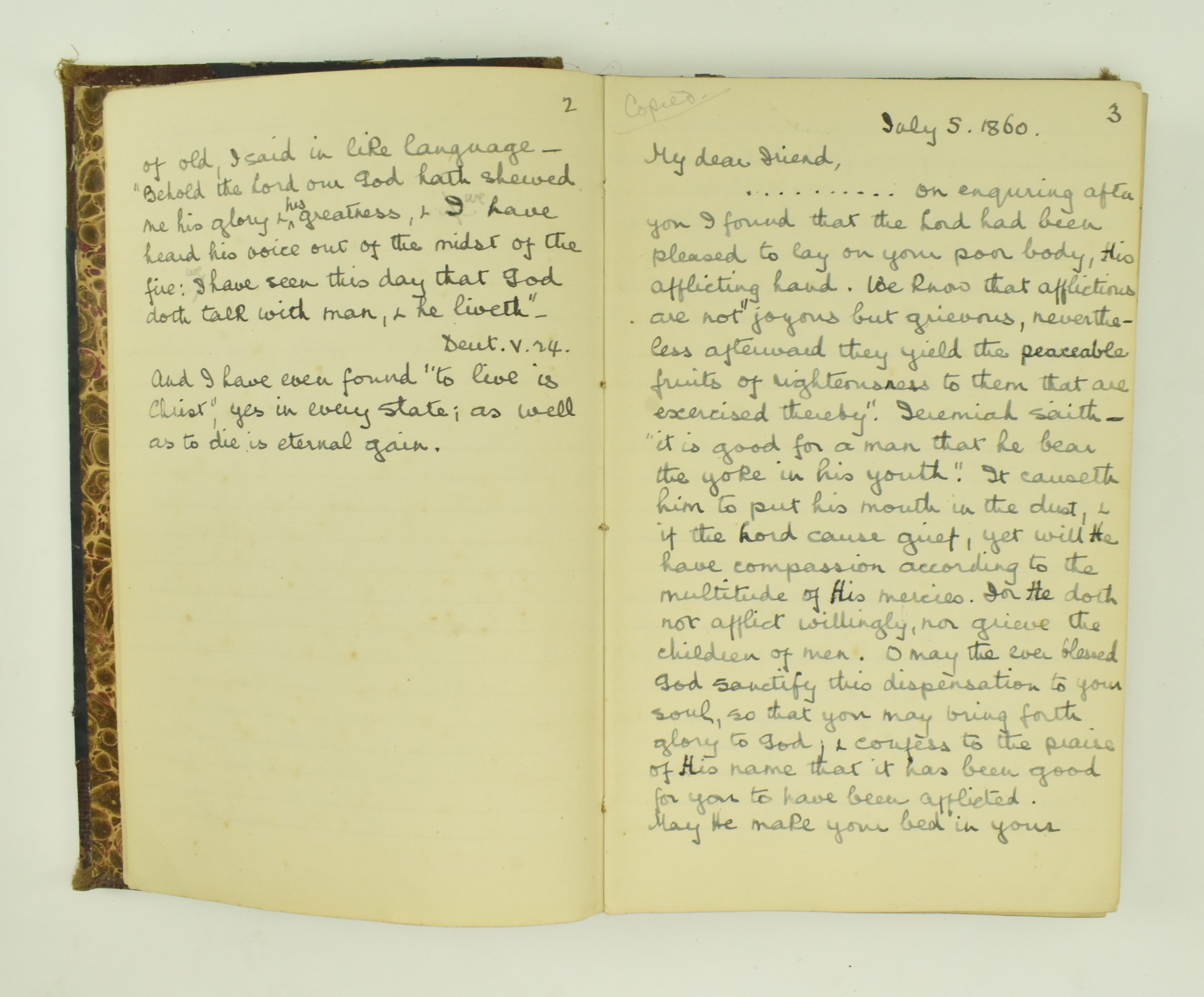 1917 MANUSCRIPT COPY OF THE WRITINGS OF MRS. TANNER - Bild 3 aus 5