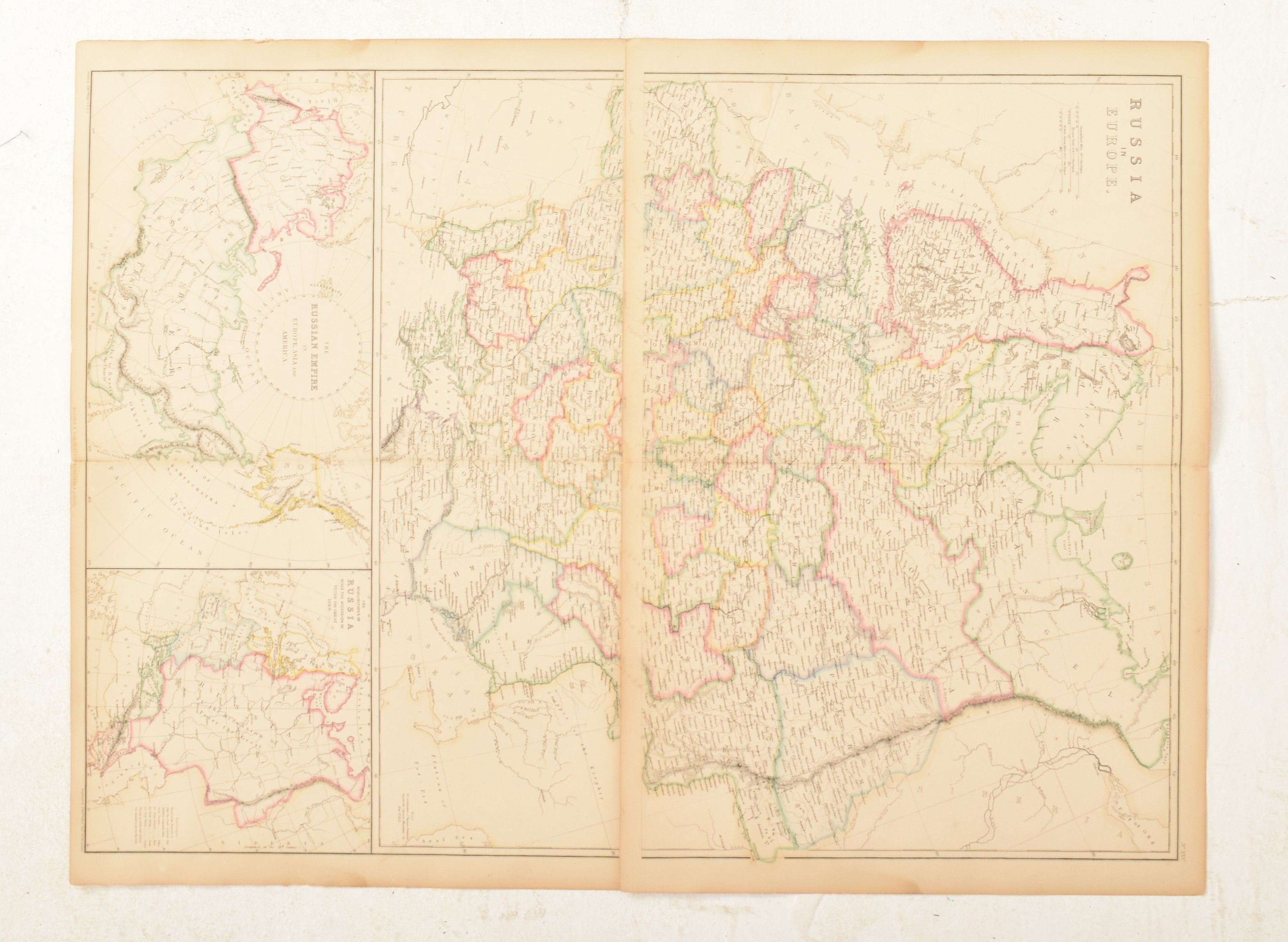 COLLECTION OF ELEVEN 19TH CENTURY MAPS OF RUSSIA & SIBERIA - Image 6 of 6