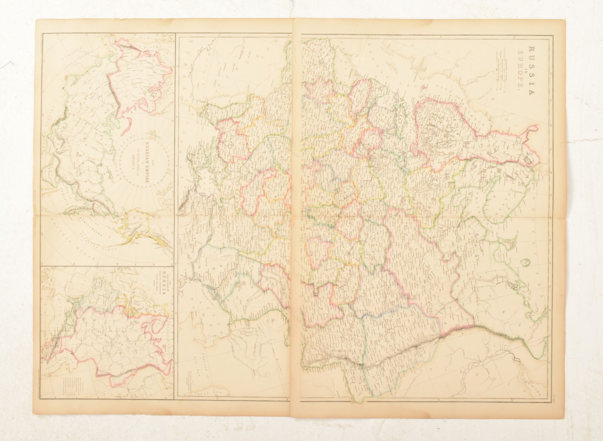 COLLECTION OF ELEVEN 19TH CENTURY MAPS OF RUSSIA & SIBERIA - Image 6 of 6
