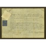 GEORGE III (1738-1820). SIGNED ARMY PURCHASE COMMISSION DEED
