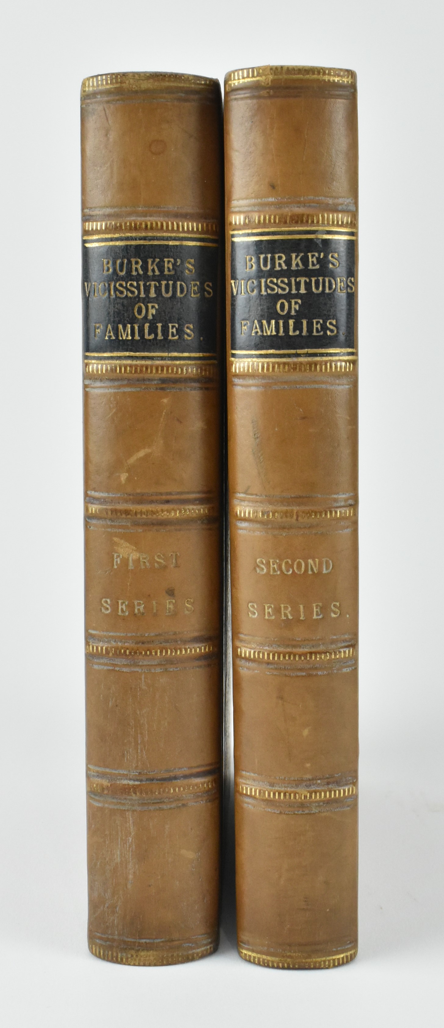 BURKE, BERNARD. 1859-60 VICISSITUDES OF FAMILIES 1ST & 2ND SERIES - Image 2 of 8