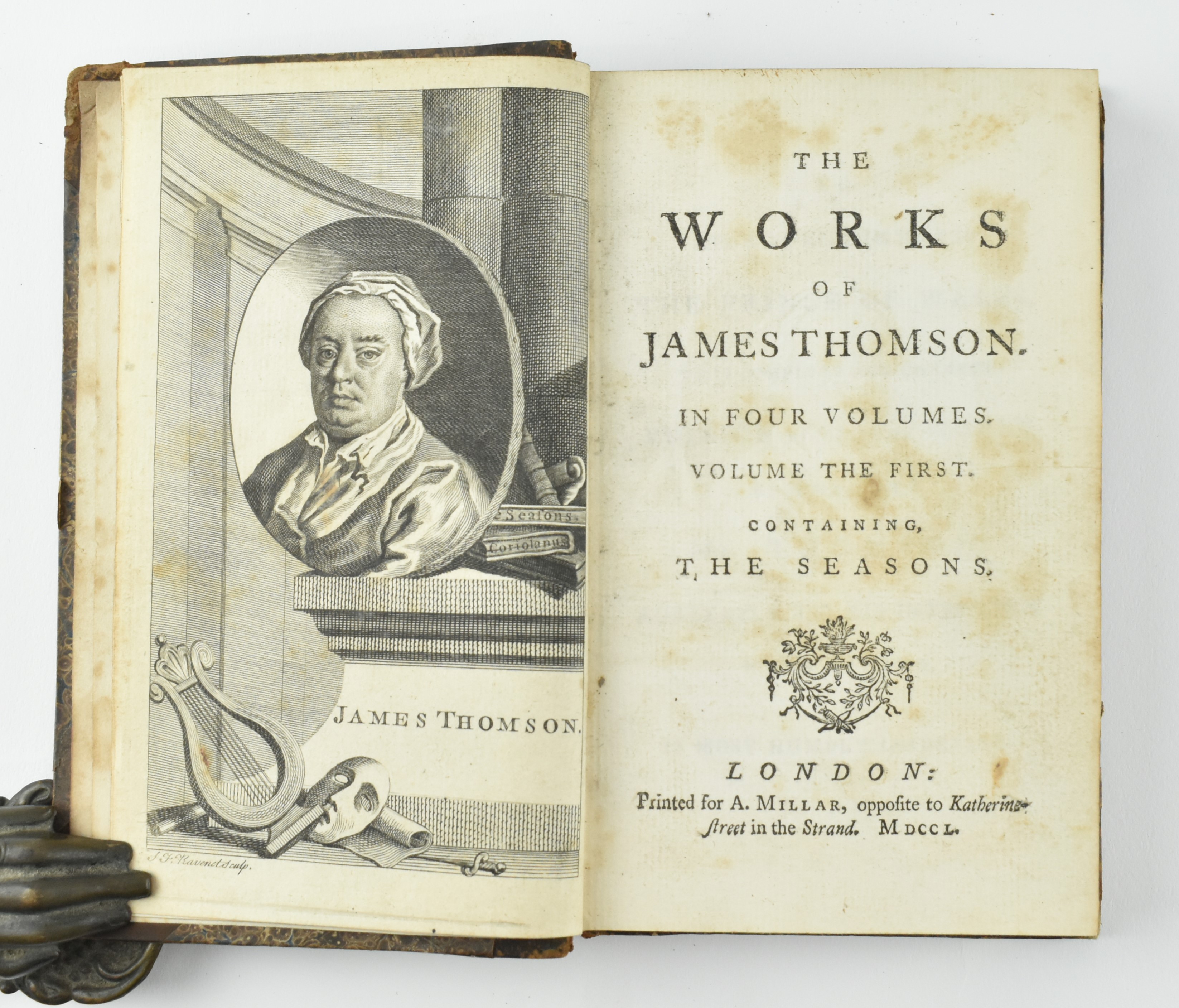 1750 THE WORKS OF JAMES THOMSON IN FOUR VOLUMES - Image 3 of 6