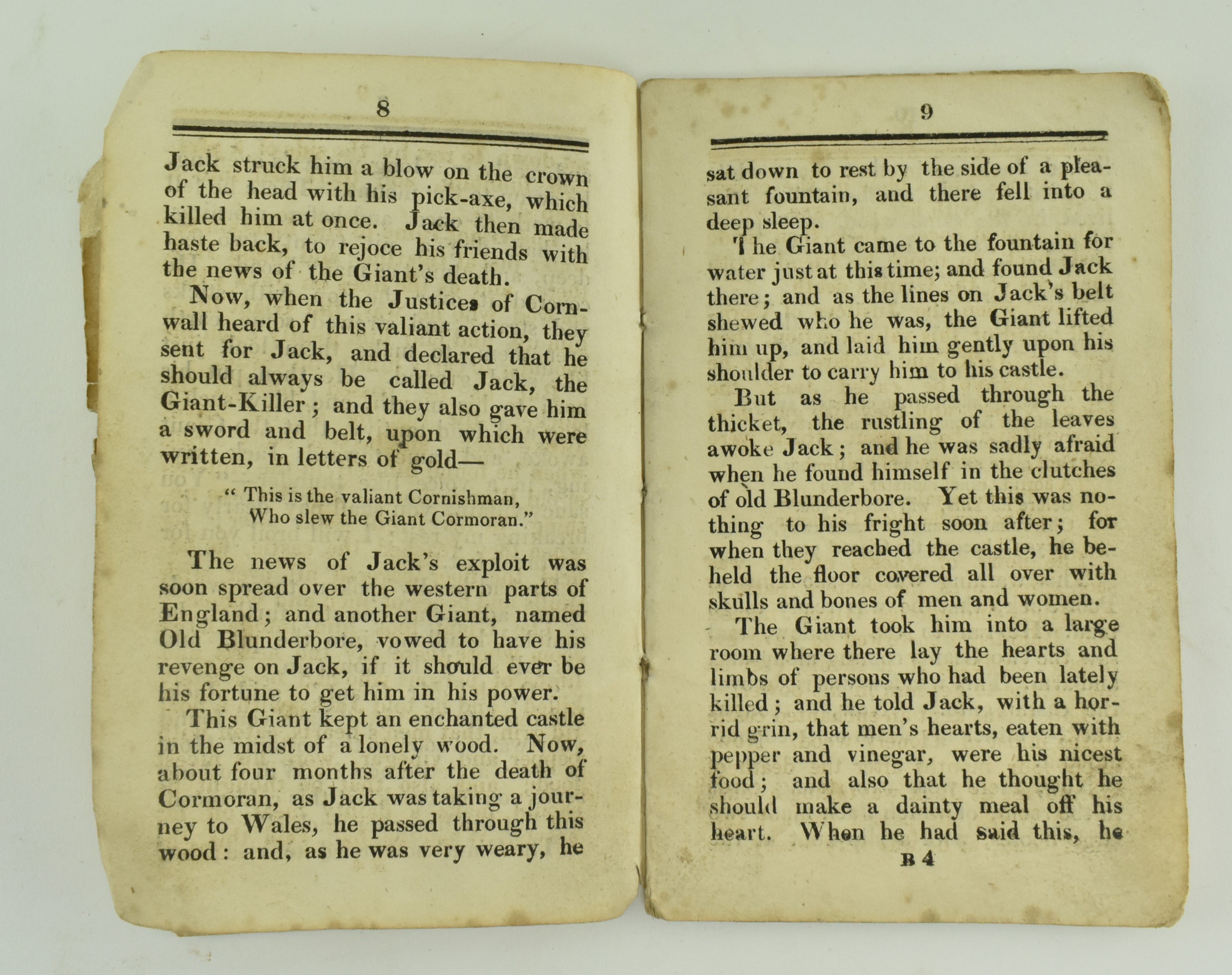 CHAPBOOK. CIRCA 1820 THE HISTORY OF JACK THE GIANT KILLER - Image 4 of 8