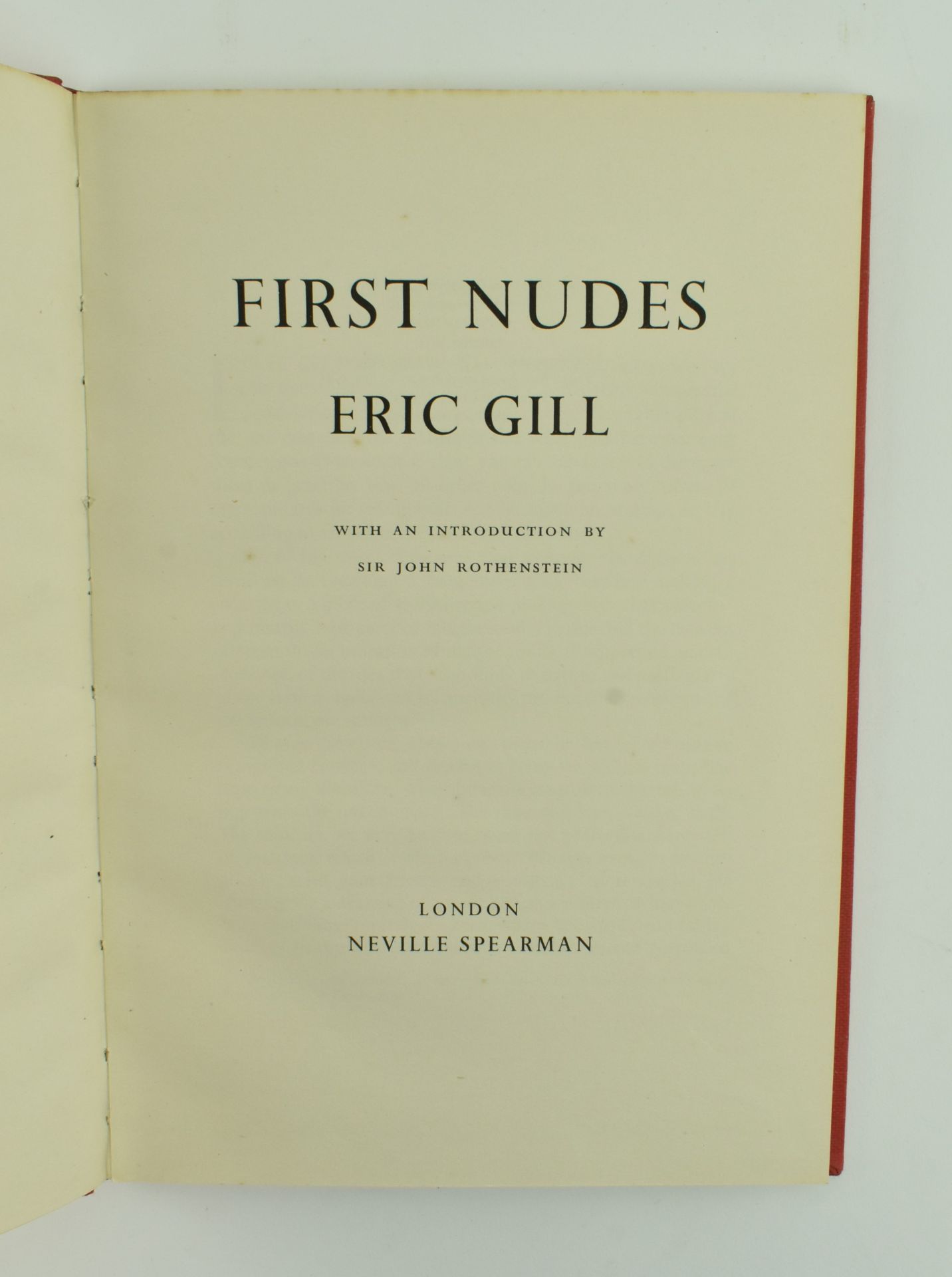 GILL, ERIC. 1954 FIRST NUDES IN ORIGINAL DUST WRAPPER - Image 4 of 8