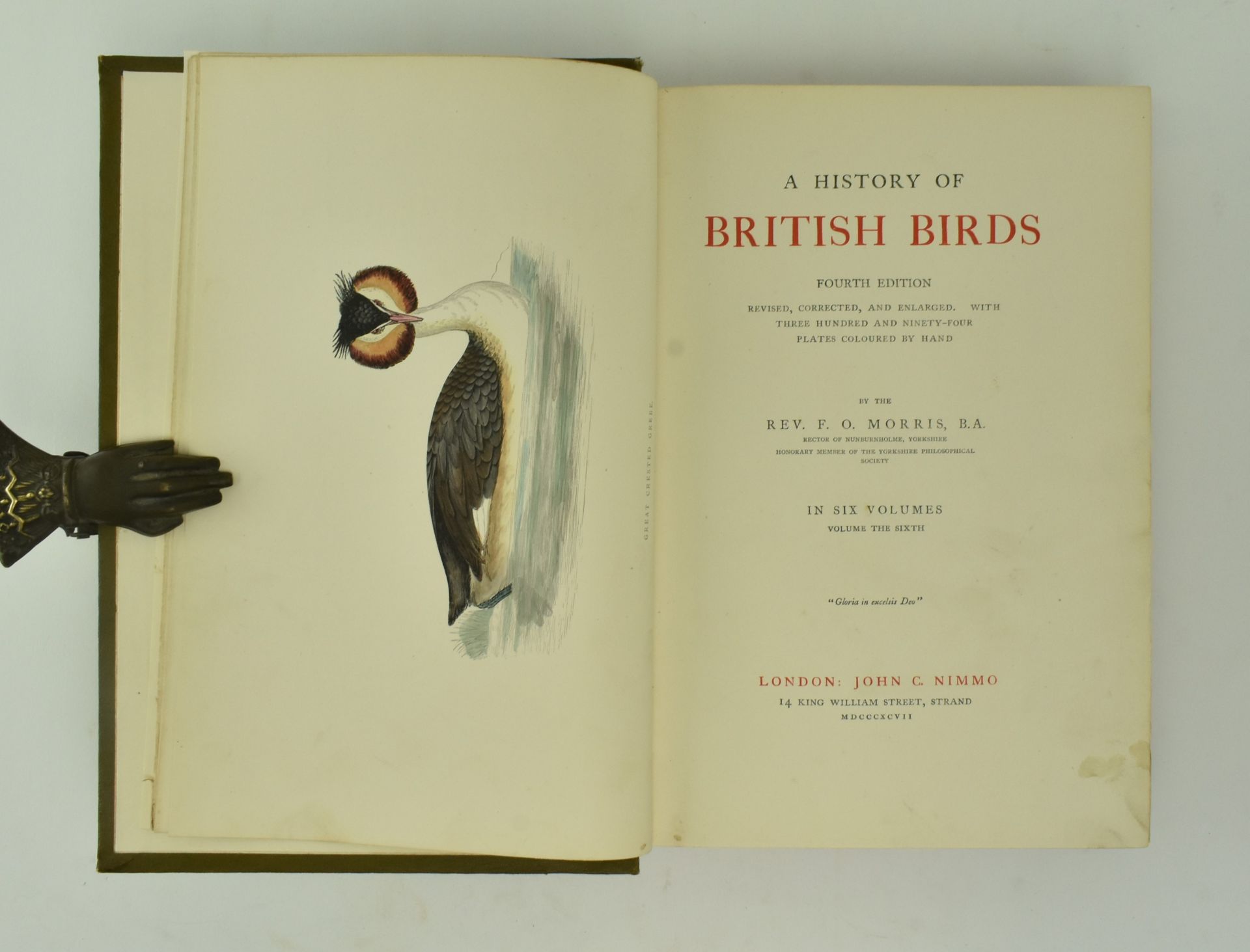 MORRIS, F. O. A HISTORY OF BRITISH BIRDS, 4TH ED IN SIX VOLUMES - Image 7 of 8