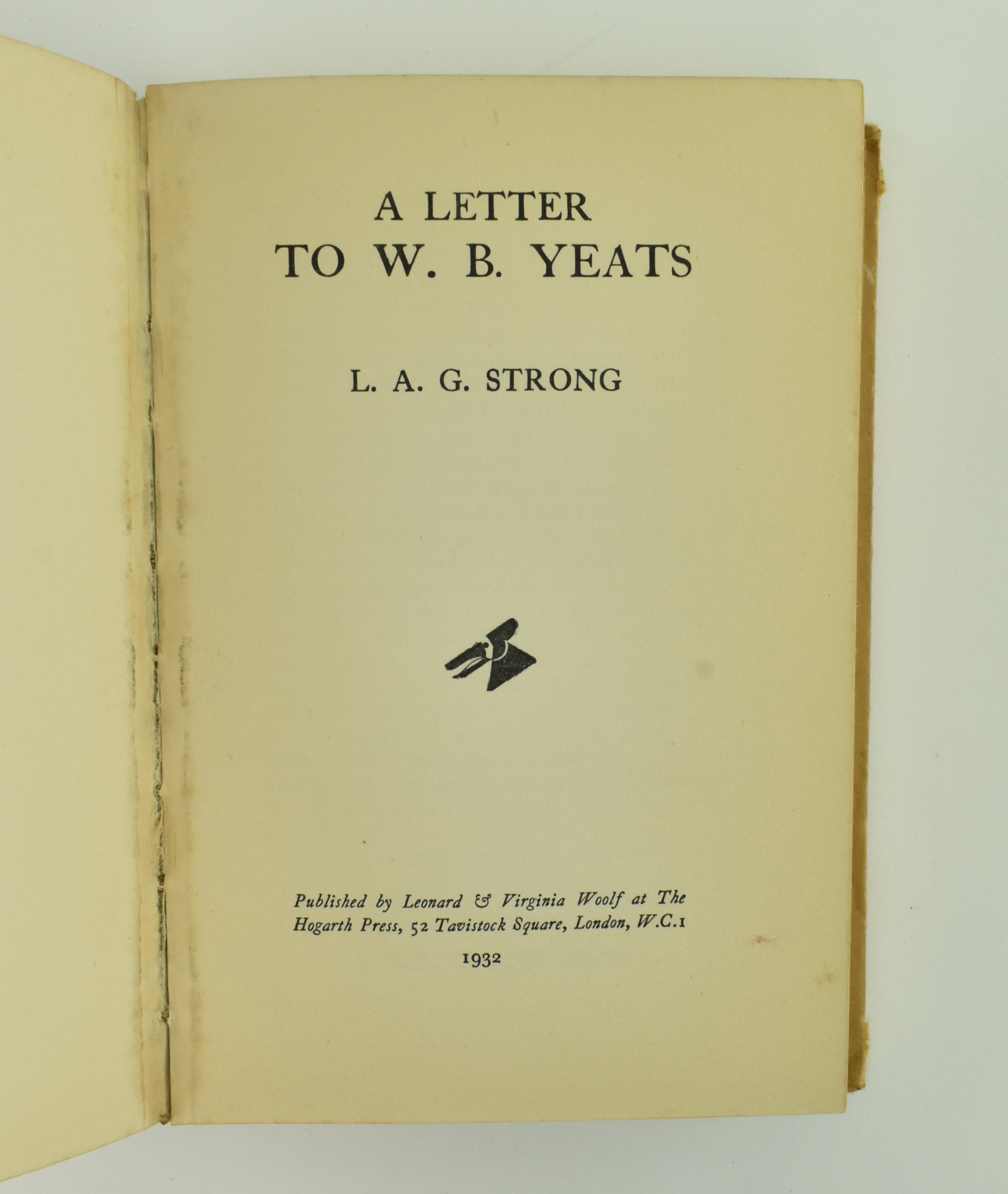 HOGARTH PRESS. 1933 THE HOGARTH LETTERS, ONE OF 500 COPIES - Image 6 of 7