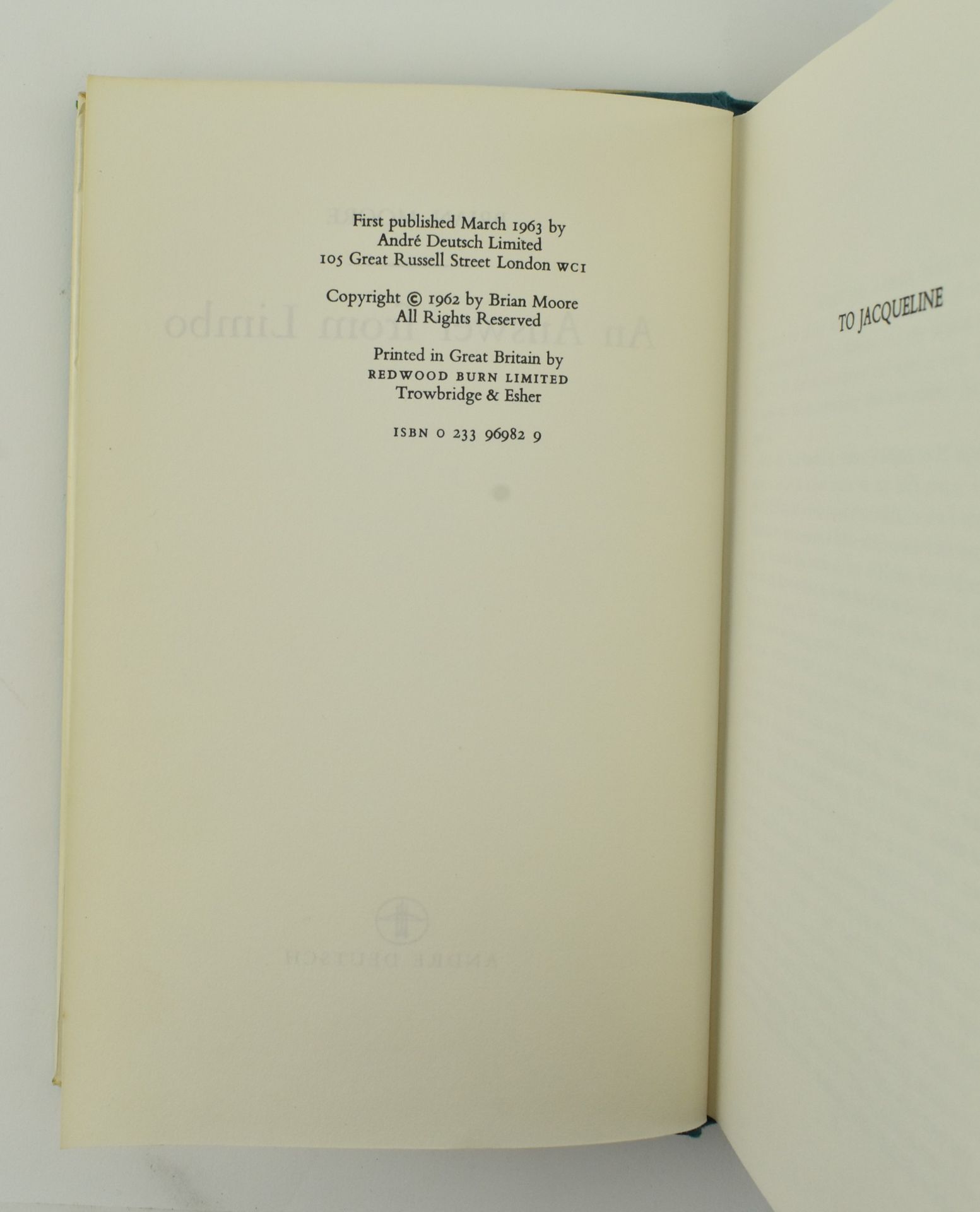 MOORE, BRIAN. COLLECTION OF MODERN FIRST EDITIONS IN DW - Image 5 of 13