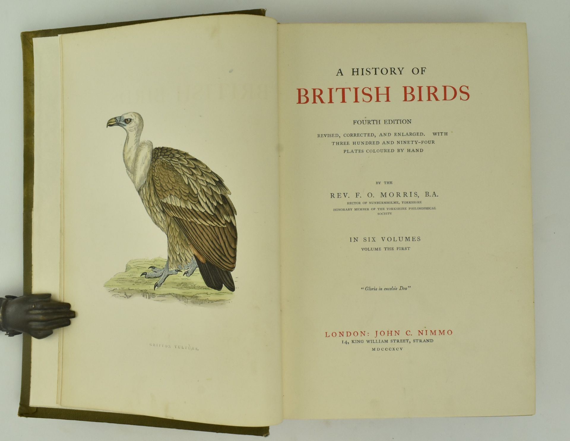 MORRIS, F. O. A HISTORY OF BRITISH BIRDS, 4TH ED IN SIX VOLUMES - Image 3 of 8