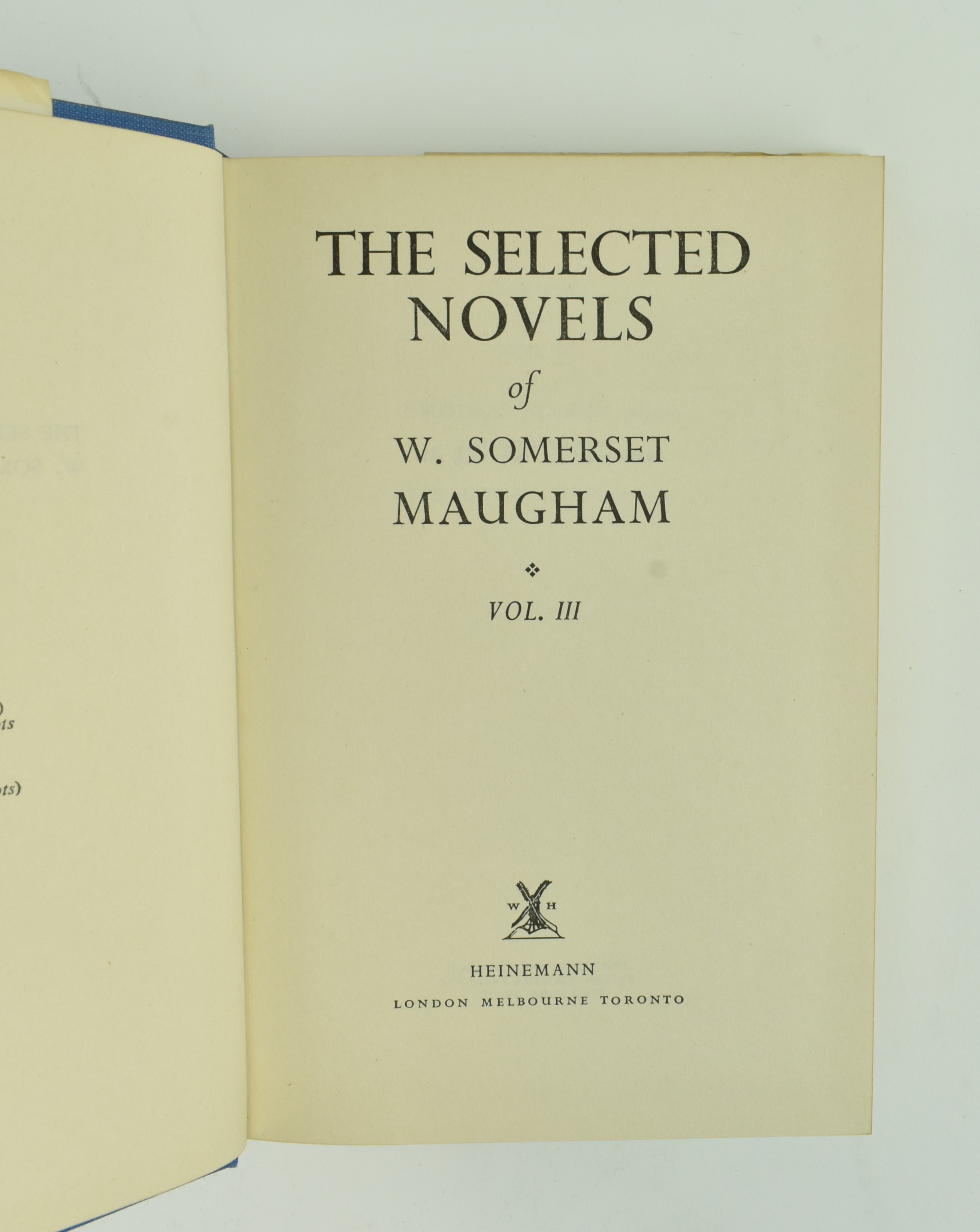 MAUGHAM, WILLIAM SOMERSET. COLLECTION OF 16 FIRST EDITIONS - Bild 9 aus 13