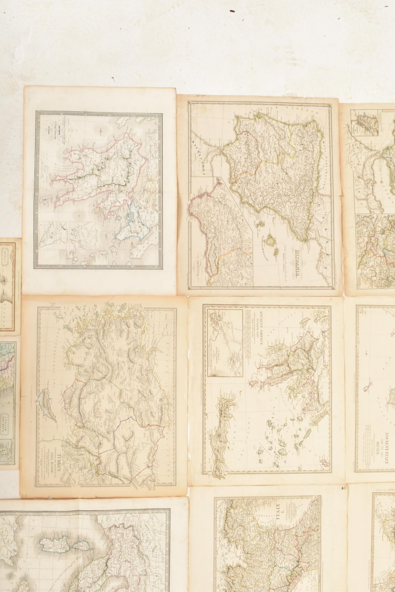 COLLECTION OF 19TH CENTURY EUROPEAN MAPS, SOME COLOURED - Bild 5 aus 6