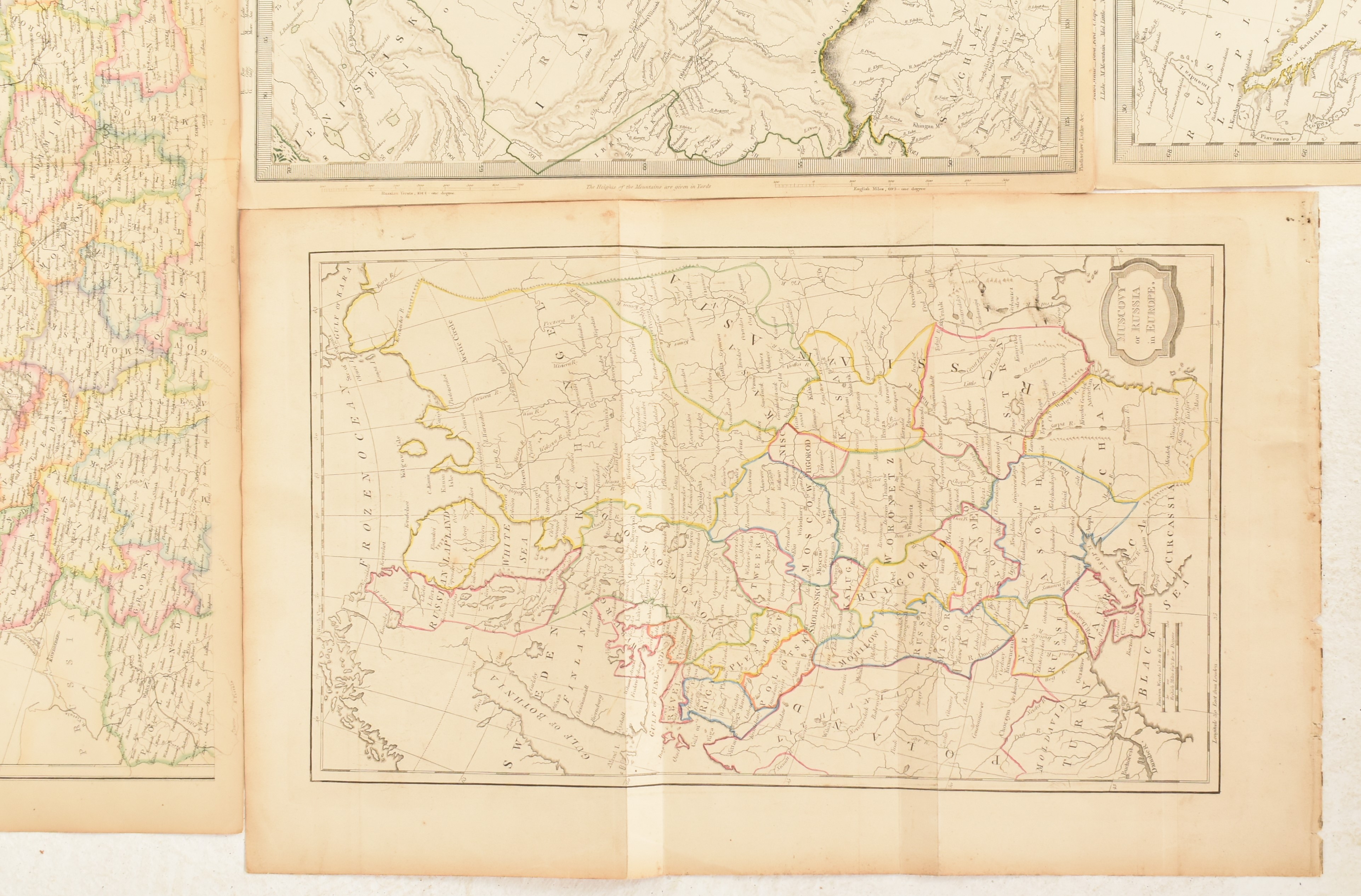 COLLECTION OF ELEVEN 19TH CENTURY MAPS OF RUSSIA & SIBERIA - Image 5 of 6