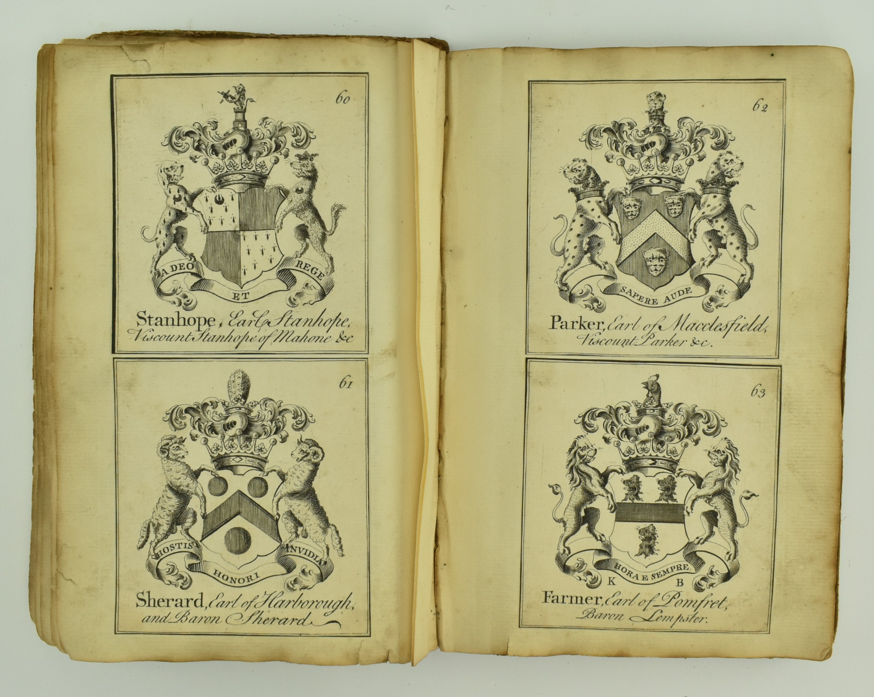HARDING, SAMUEL. 1741 COATS OF ARMS OF NOBILITY OF ENGLAND - Bild 4 aus 7