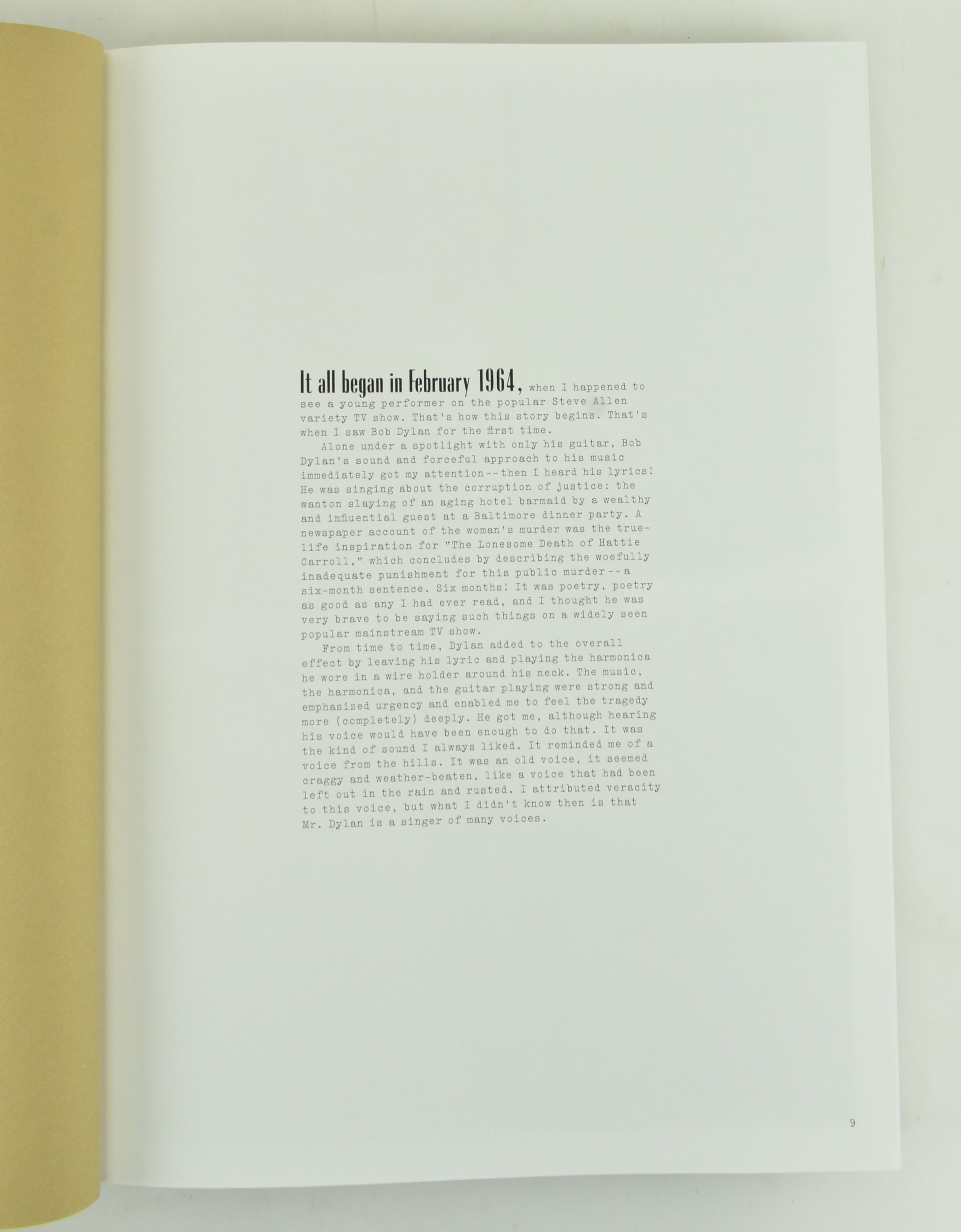 BOB DYLAN A YEAR AND A DAY. SIGNED LIMD EDITION BY DANIEL KRAMER - Image 5 of 11