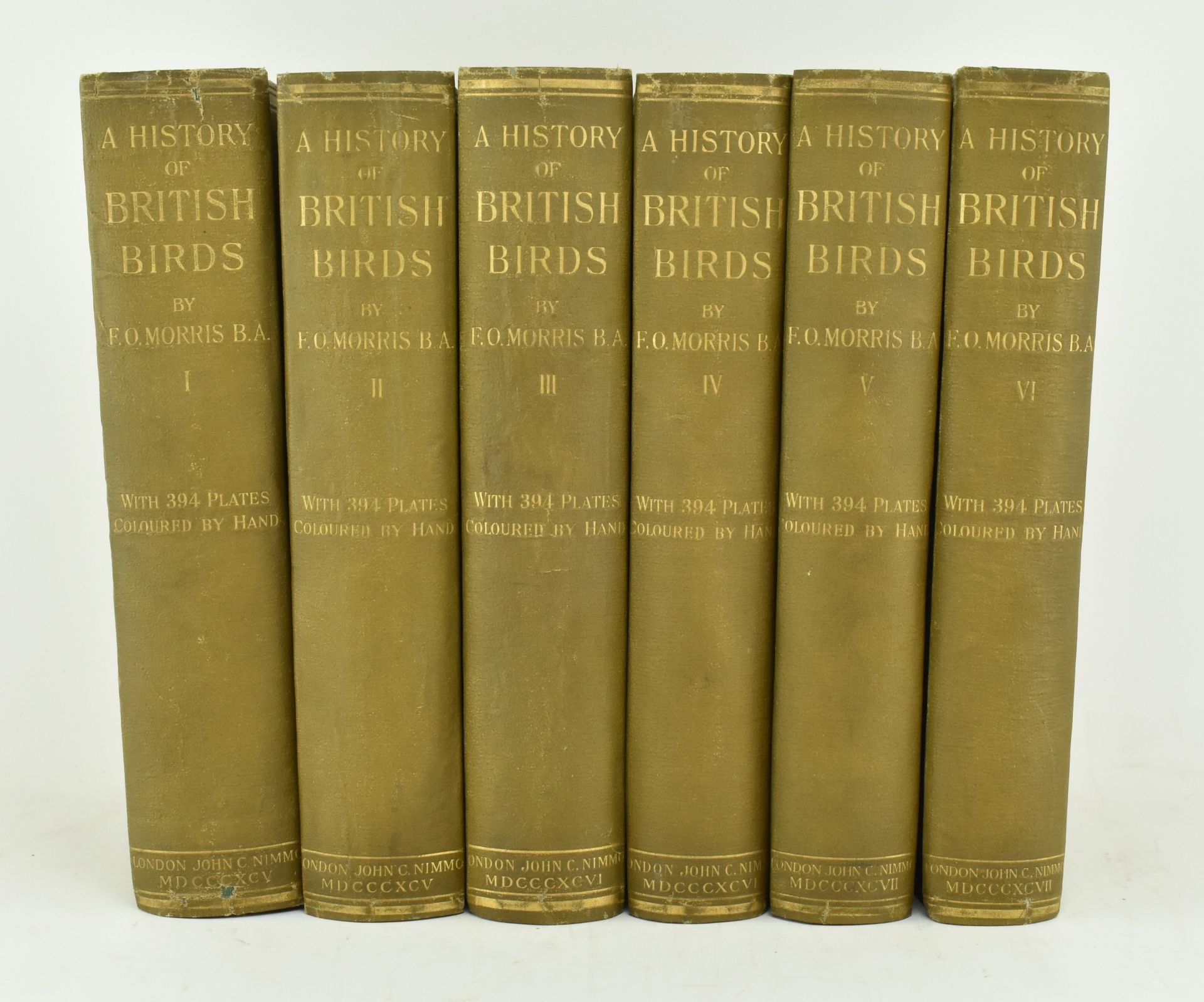MORRIS, F. O. A HISTORY OF BRITISH BIRDS, 4TH ED IN SIX VOLUMES - Image 2 of 8