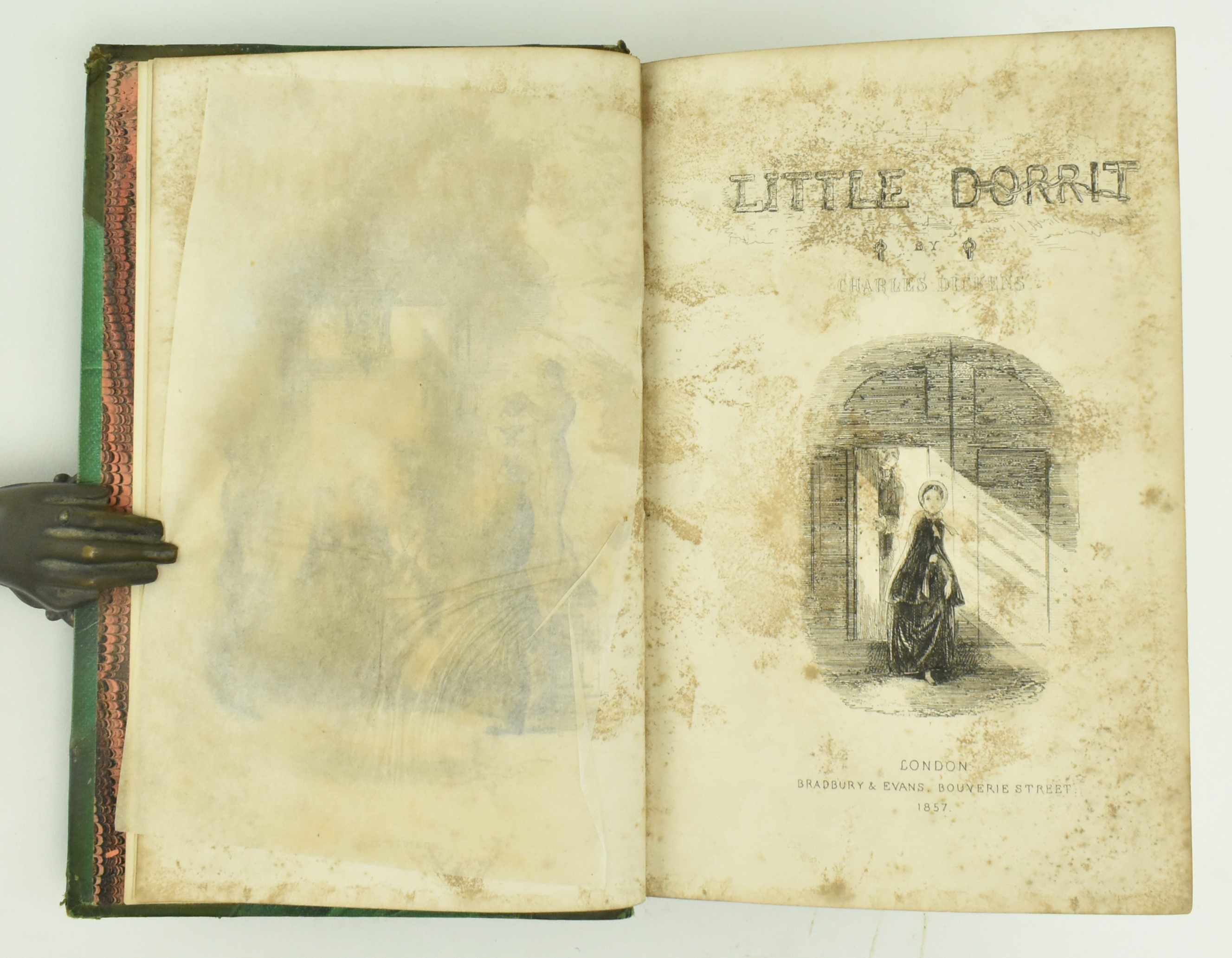 DICKENS, CHARLES. LITTLE DORRIT FIRST EDITION BOUND FROM PARTS - Image 3 of 7