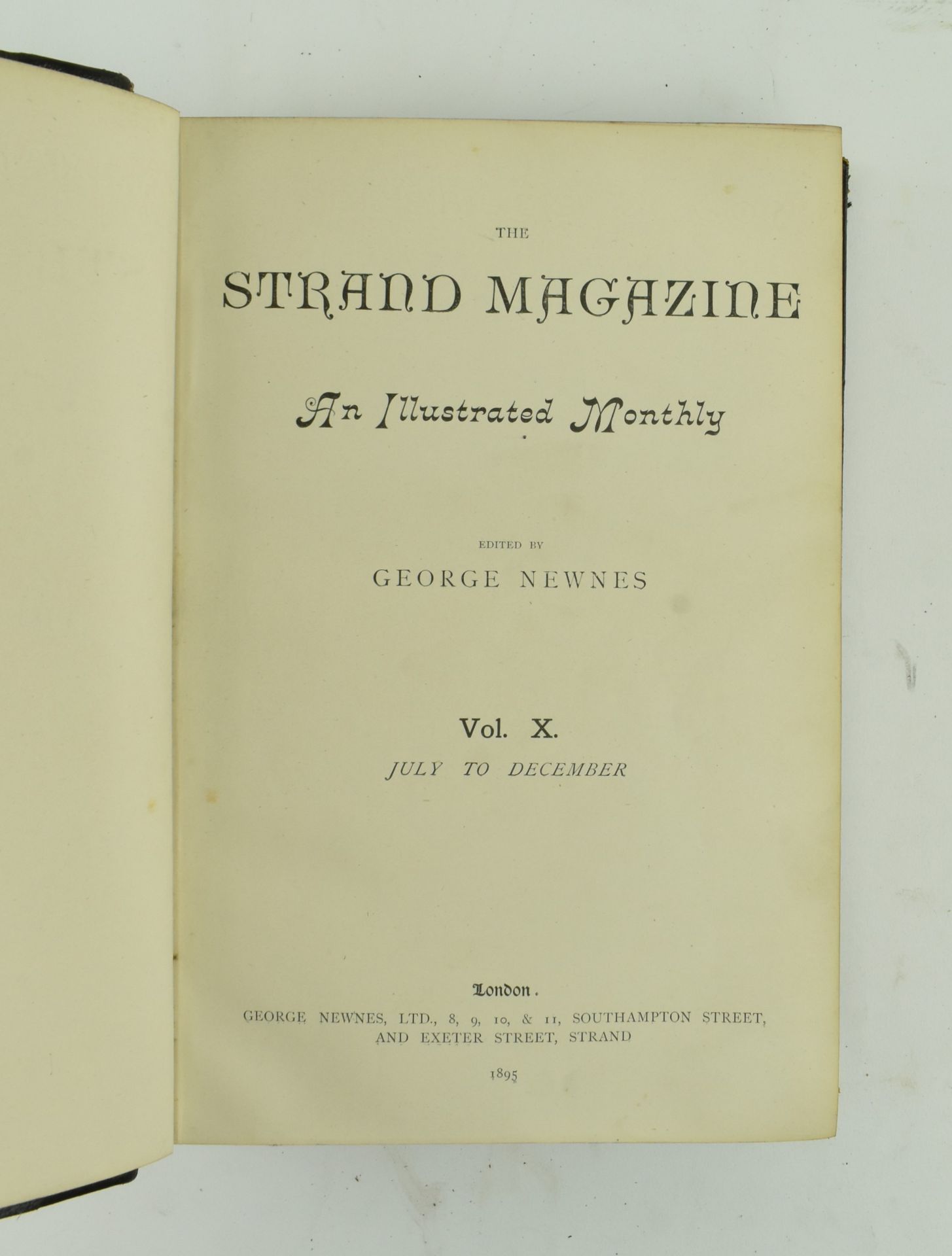 1891-1895 SIX VOLUMES OF THE STRAND MAGAZINE BOUND IN LEATHER - Bild 8 aus 9