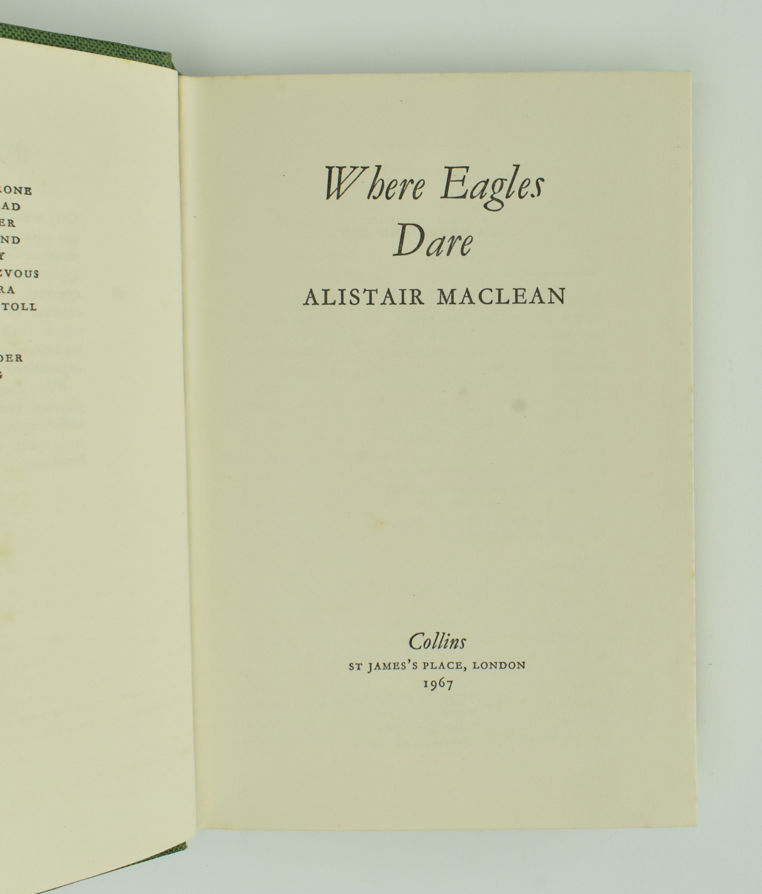 MACLEAN, ALISTAIR. SIXTEEN MODERN FIRST EDITION WORKS - Bild 6 aus 13