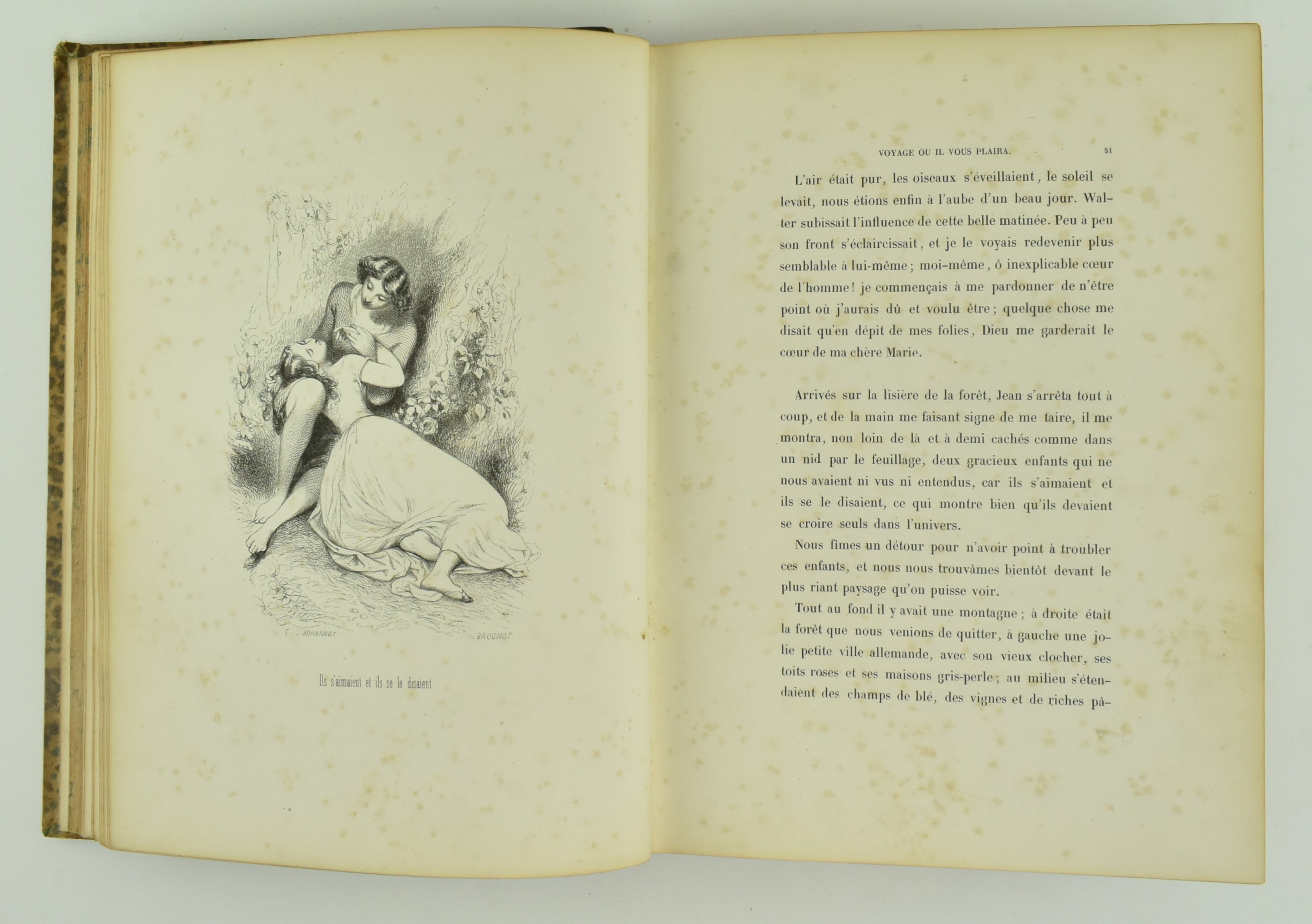 JOHANNOT, TONY. 1843 VOYAGE OU IL VOUS PLAIRA FIRST EDITION - Image 4 of 6